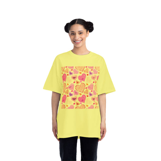 Cute Heart Pattern Short-Sleeve T-Shirt