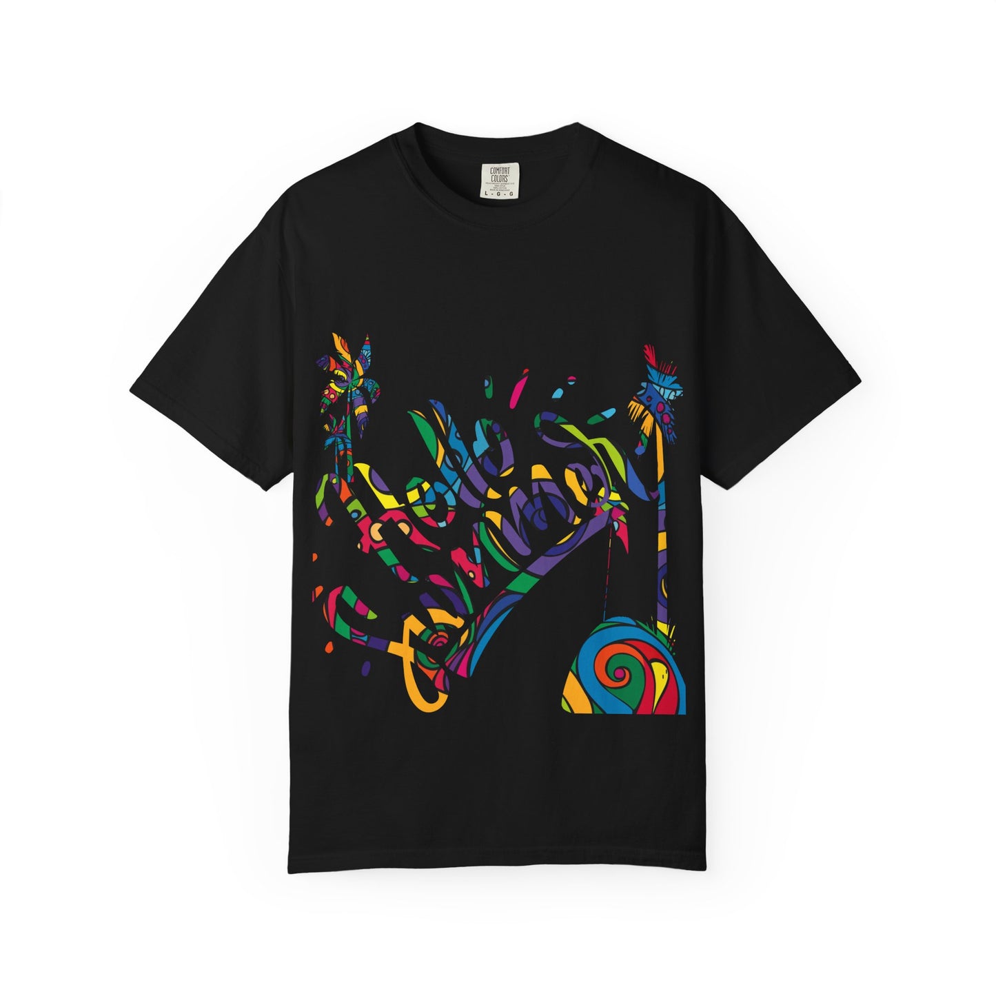 Gold Heart Pattern Women T-Shirt