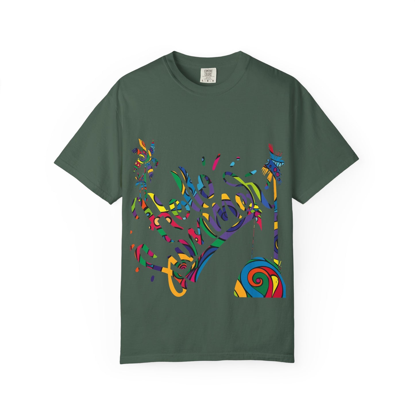 Gold Heart Pattern Women T-Shirt