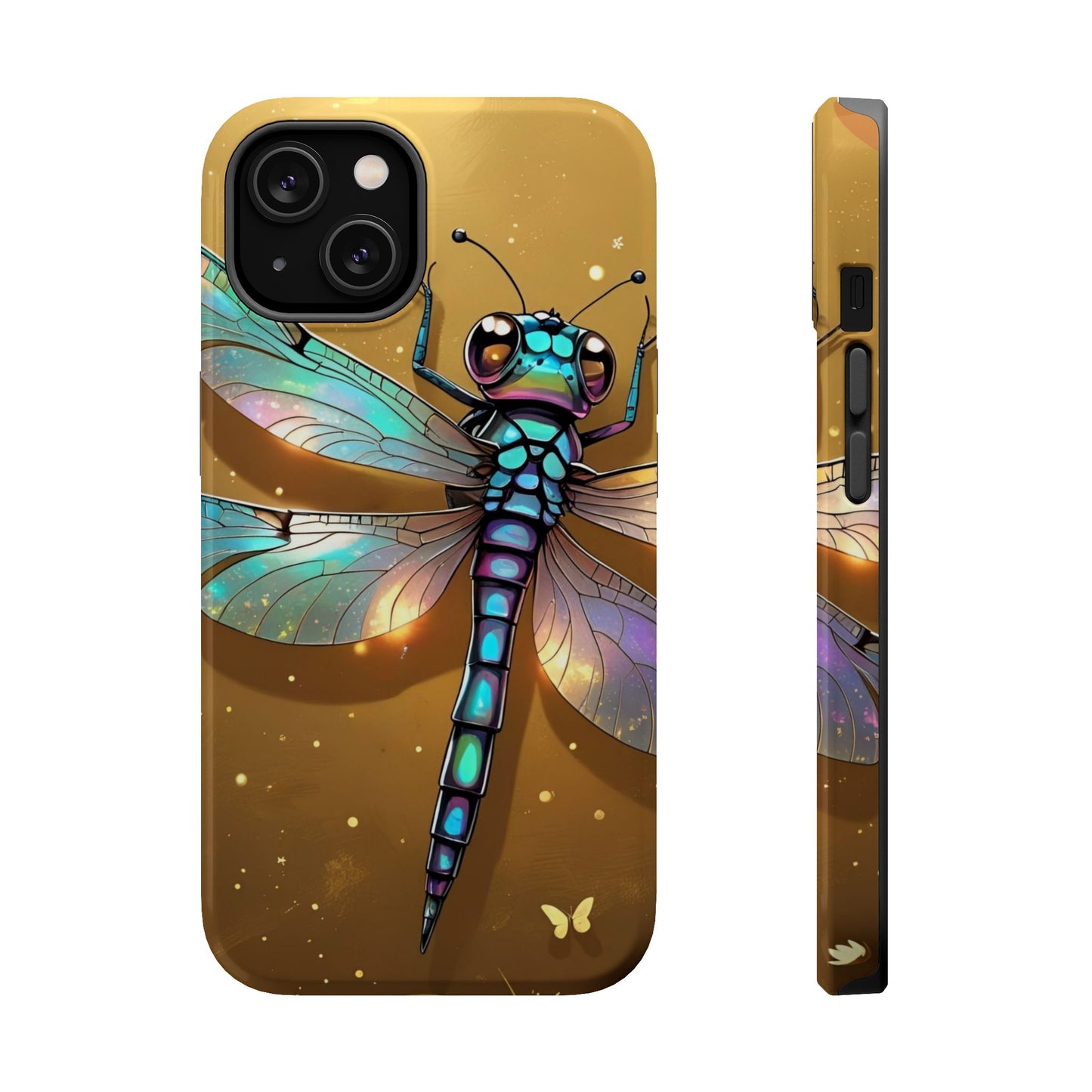 Dragonfly Magnetic Phone Case, Colorful Phone Cover, Gift for Nature Lovers, Unique Phone Accessory, Eco-Friendly Design