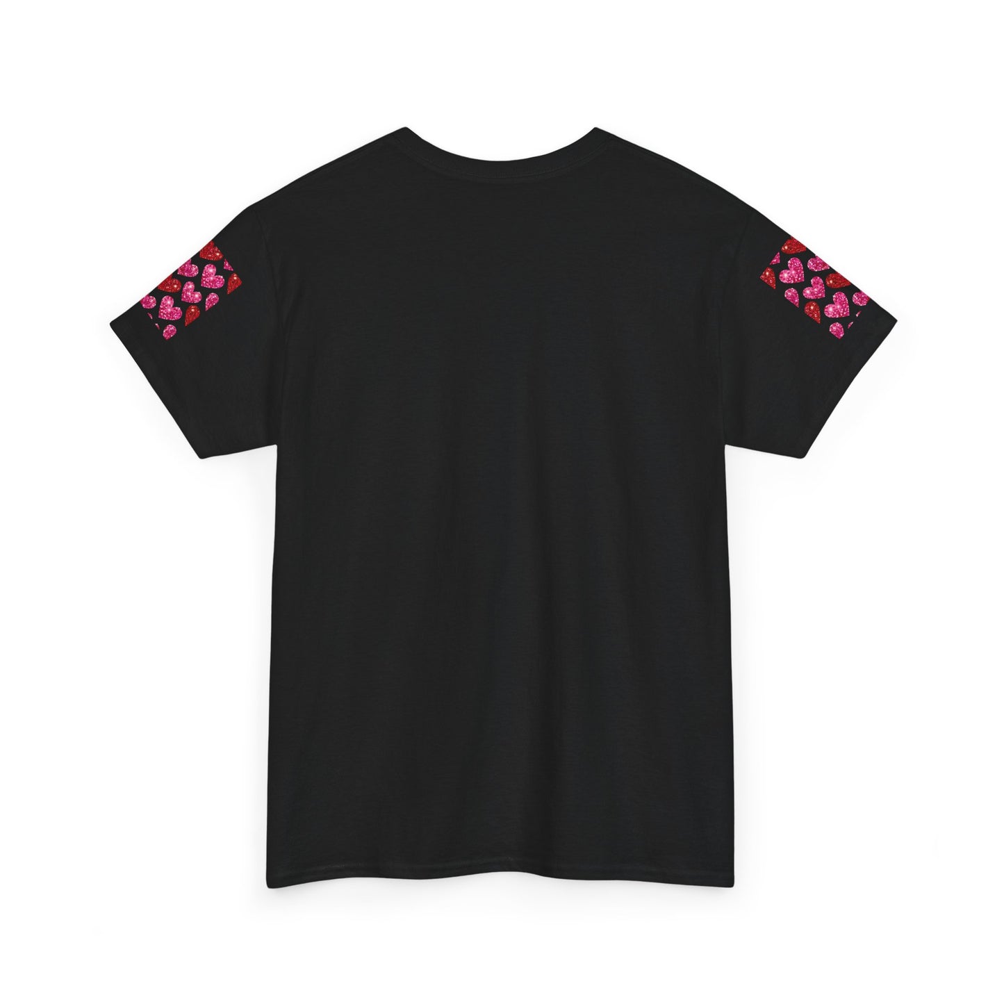 Sparkling Hearts Cotton Tee - Perfect for Valentine's Day & Love Celebrations