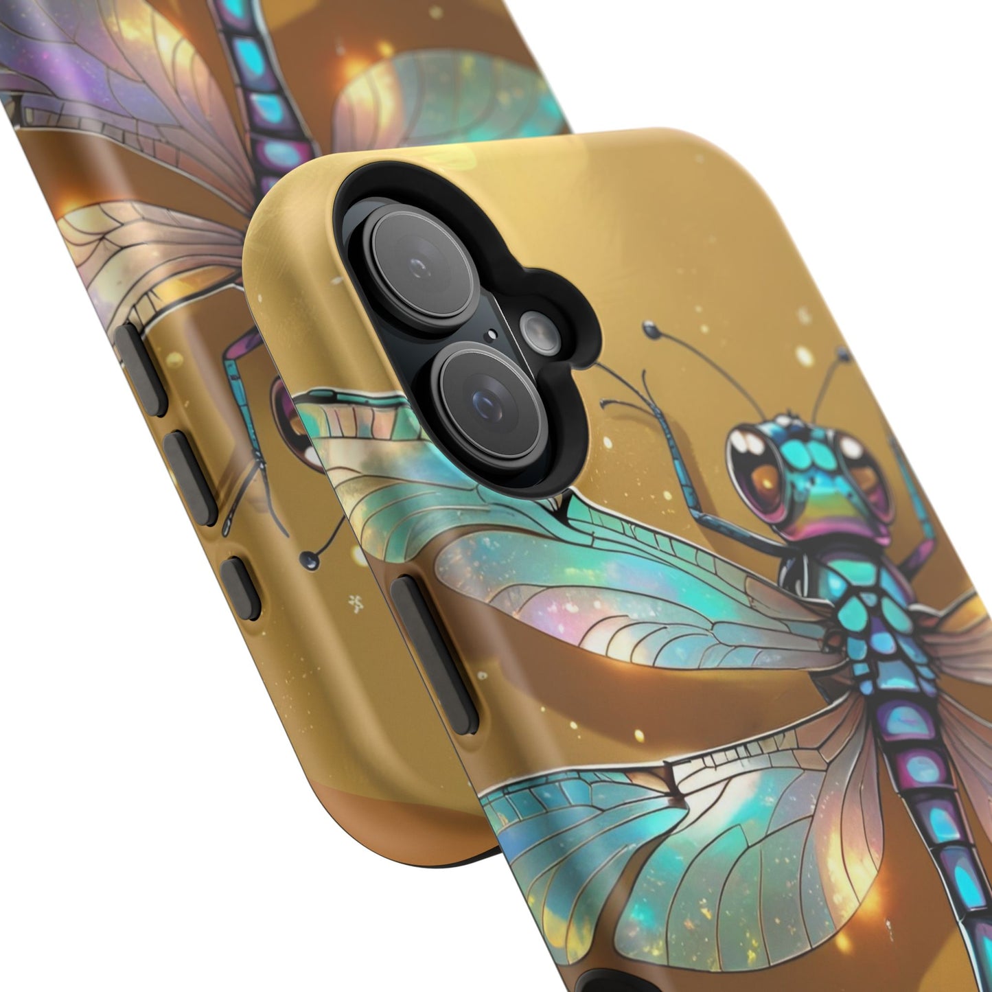 Dragonfly Magnetic Phone Case, Colorful Phone Cover, Gift for Nature Lovers, Unique Phone Accessory, Eco-Friendly Design