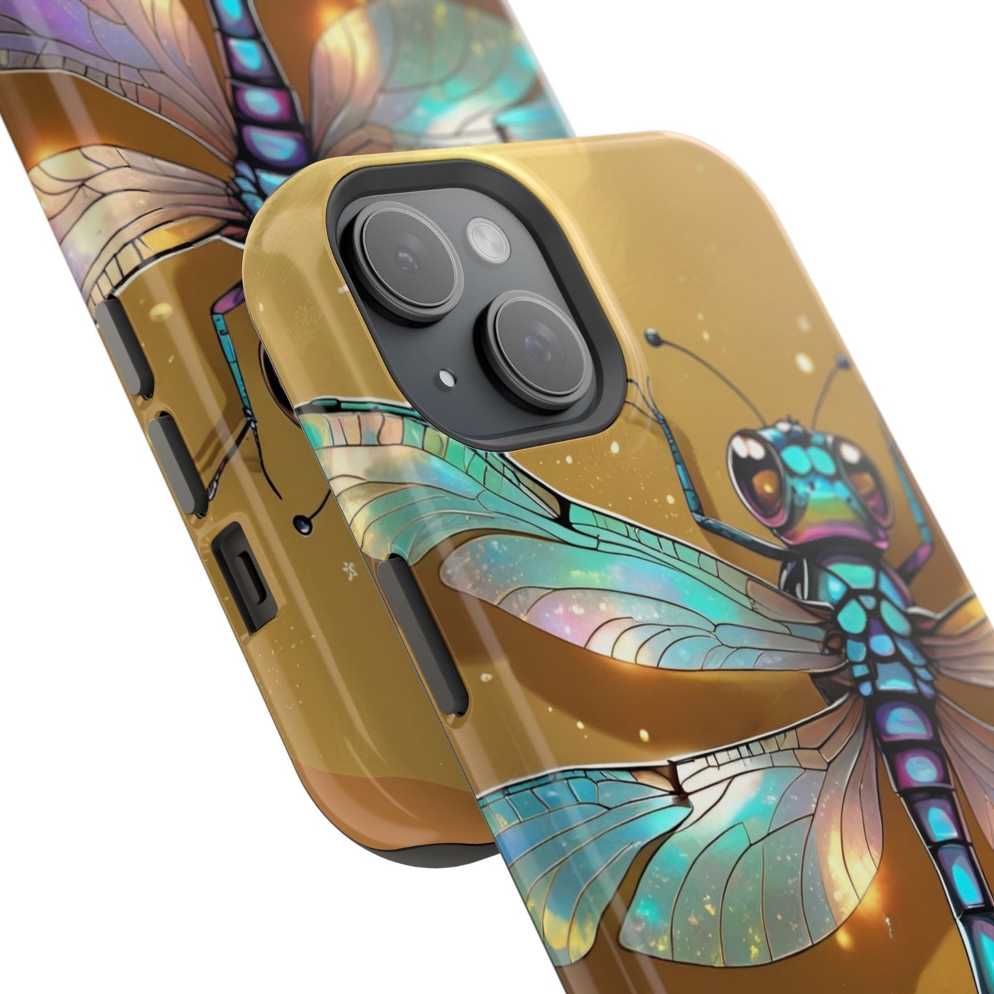 Dragonfly Magnetic Phone Case, Colorful Phone Cover, Gift for Nature Lovers, Unique Phone Accessory, Eco-Friendly Design