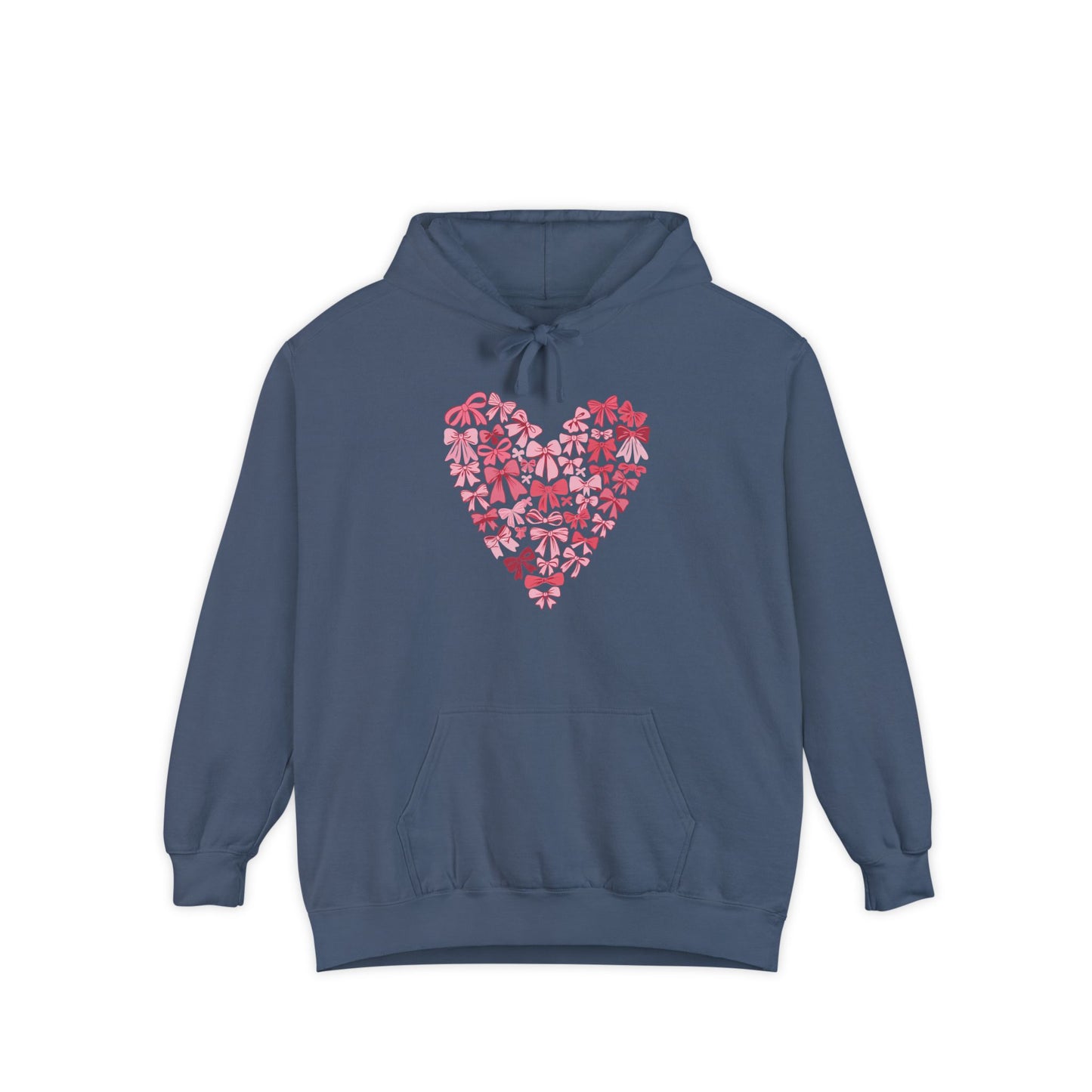 Heart Blossom Garment-Dyed Hoodie | Perfect for Casual Wear & Nature Lovers