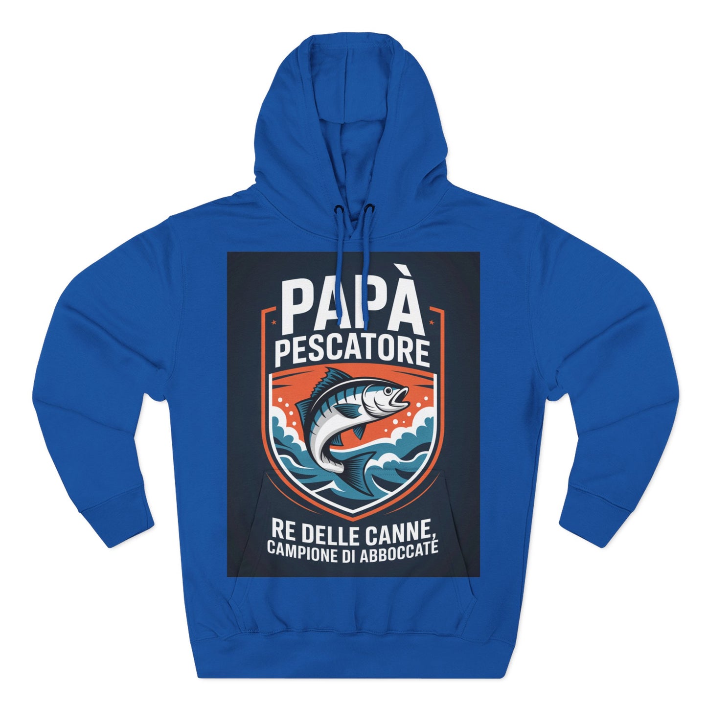 Fishing Dad Fleece Hoodie - Perfect Gift for Pescatore Lovers, Cozy Pullover for Fathers Day, Fishing Enthusiasts, Casual Wear, [...]