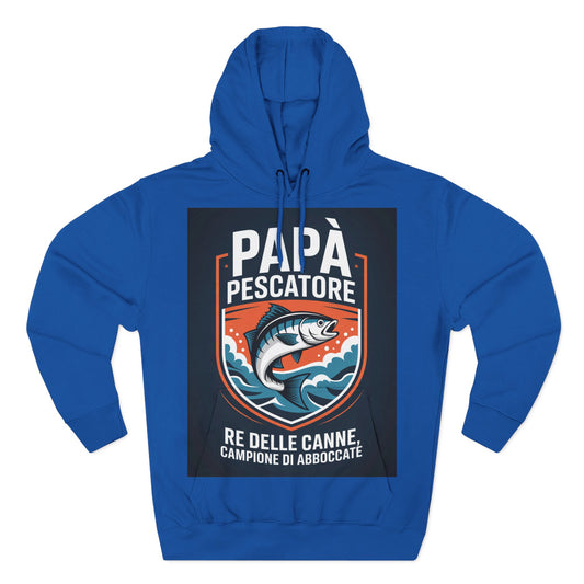 Fishing Dad Fleece Hoodie - Perfect Gift for Pescatore Lovers, Cozy Pullover for Fathers Day, Fishing Enthusiasts, Casual Wear, [...]