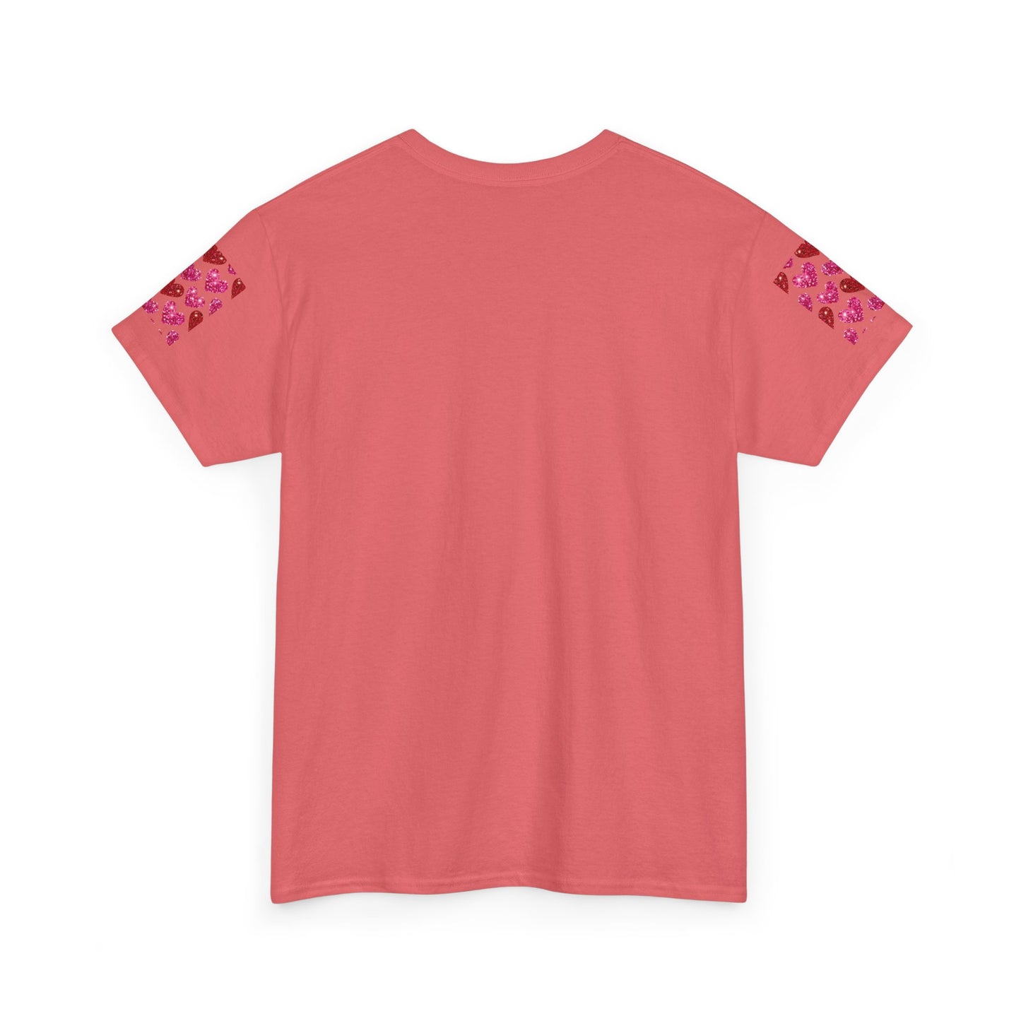 Sparkling Hearts Cotton Tee - Perfect for Valentine's Day & Love Celebrations