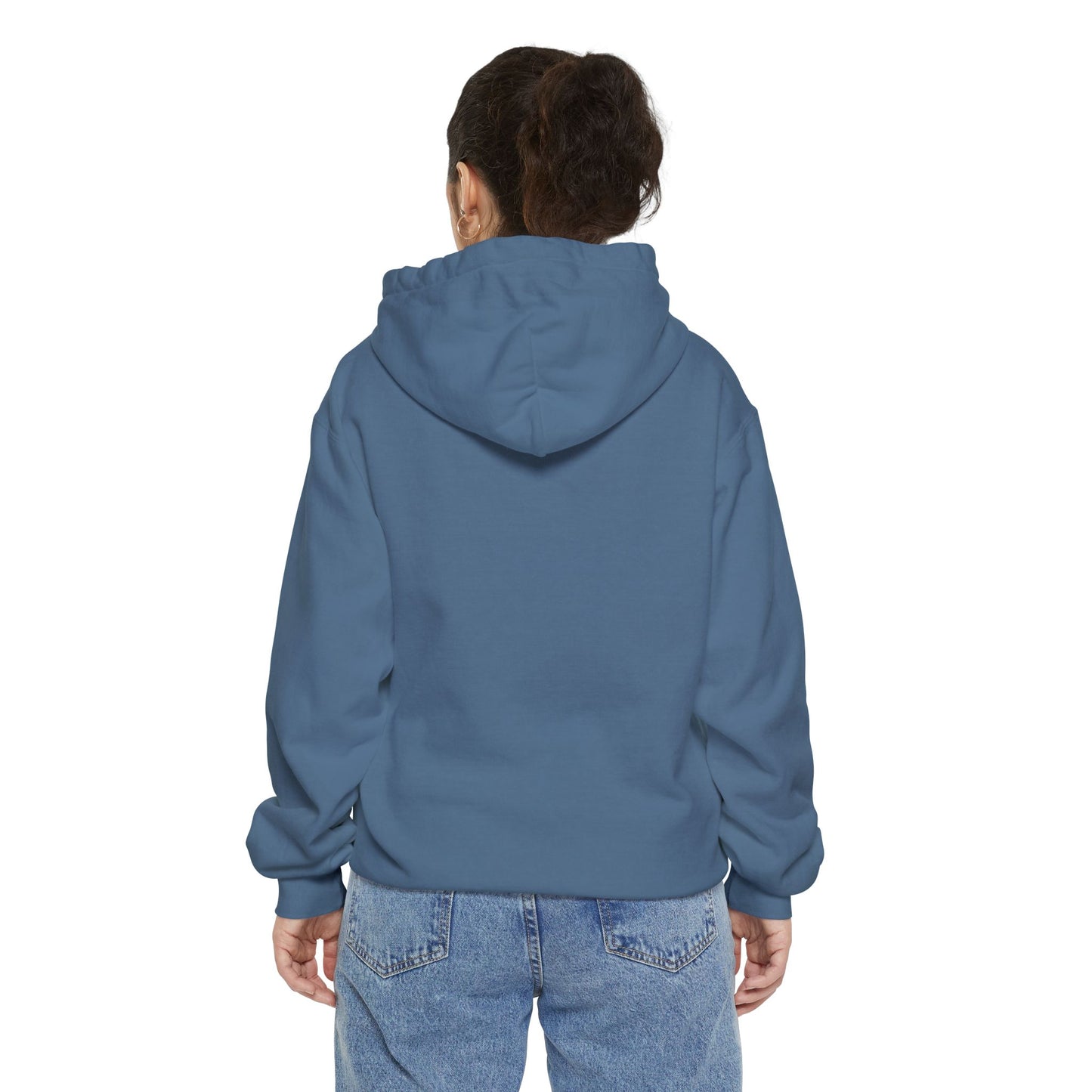 Heart Blossom Garment-Dyed Hoodie | Perfect for Casual Wear & Nature Lovers