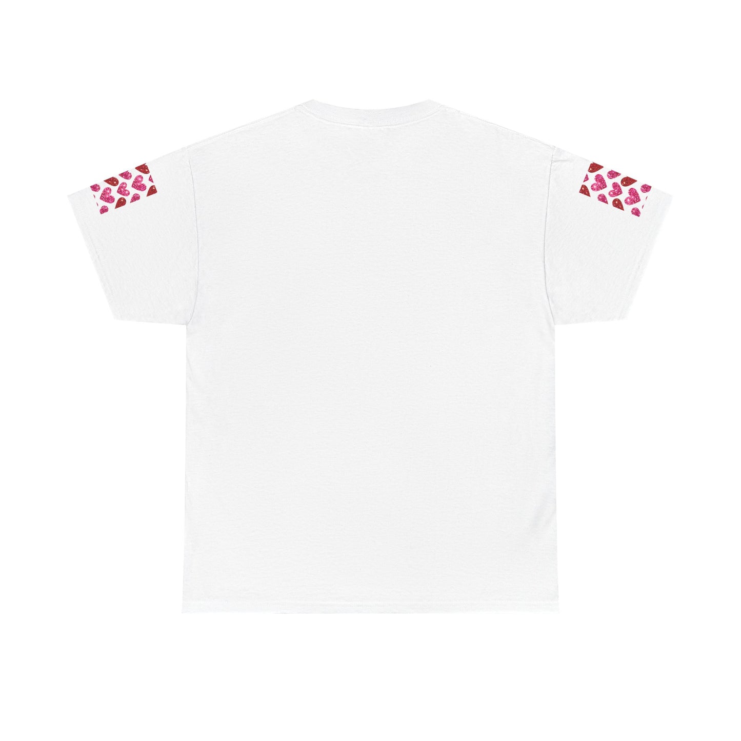 Sparkling Hearts Cotton Tee - Perfect for Valentine's Day & Love Celebrations