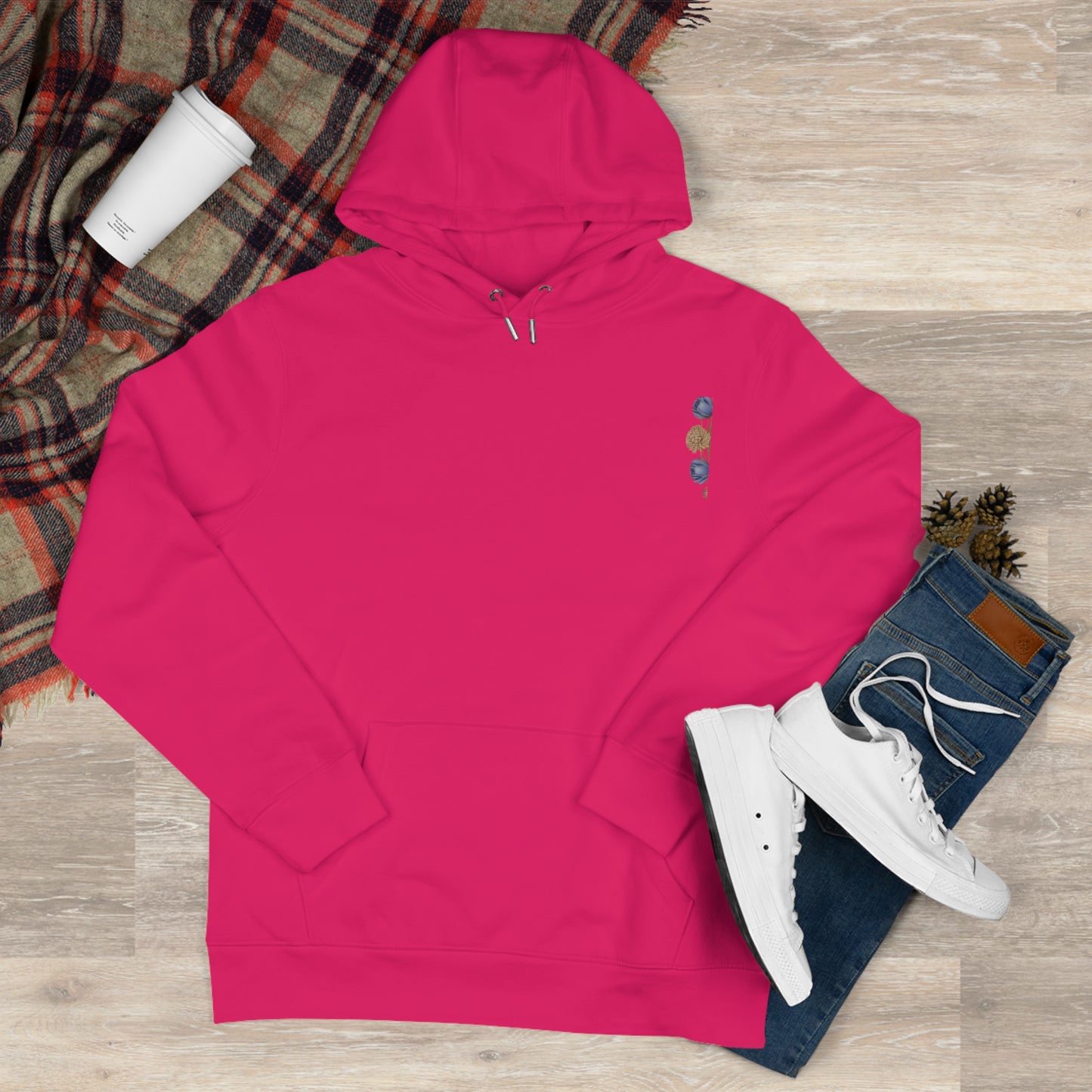 Colorful King Hooded Sweatshirt with Floral Mandala, Comfortable Streetwear, Layering Piece, Casual Wear, Trendy Hoodie