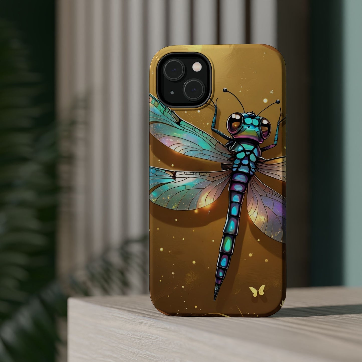 Dragonfly Magnetic Phone Case, Colorful Phone Cover, Gift for Nature Lovers, Unique Phone Accessory, Eco-Friendly Design