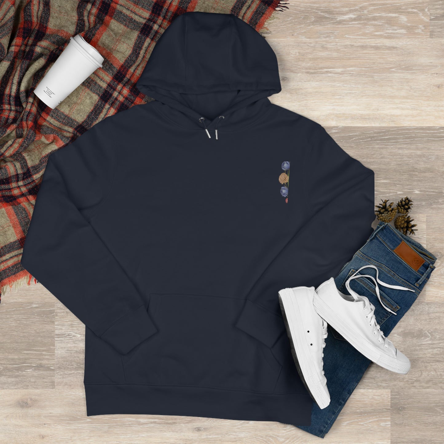 Colorful King Hooded Sweatshirt with Floral Mandala, Comfortable Streetwear, Layering Piece, Casual Wear, Trendy Hoodie