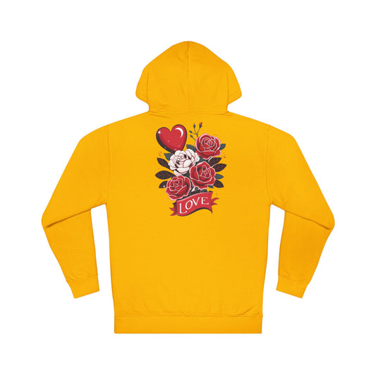 Romantic Floral Love Hooded Sweatshirt - Perfect for Everyday Wear
