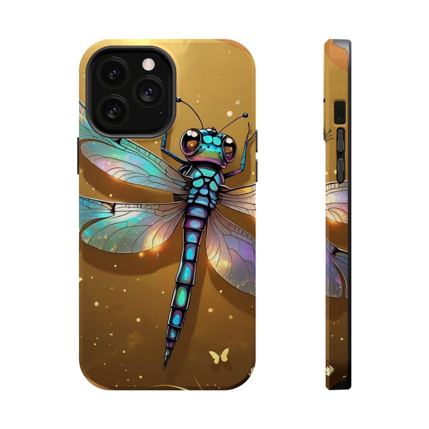 Dragonfly Magnetic Phone Case, Colorful Phone Cover, Gift for Nature Lovers, Unique Phone Accessory, Eco-Friendly Design