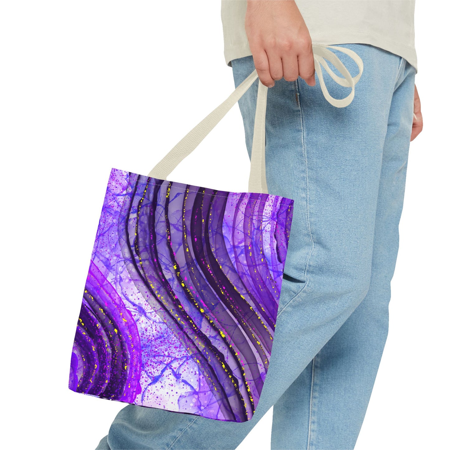 Artistic Purple Tote Bag - Stylish & Colorful Accessory for Every Occasion