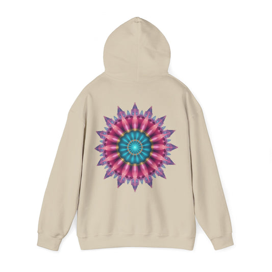 Colorful Mandala Hoodie - Cozy Unisex Heavy Blend™ Sweatshirt for Comfy Days, Gift for Art Lovers, Casual Wear, Festival Apparel