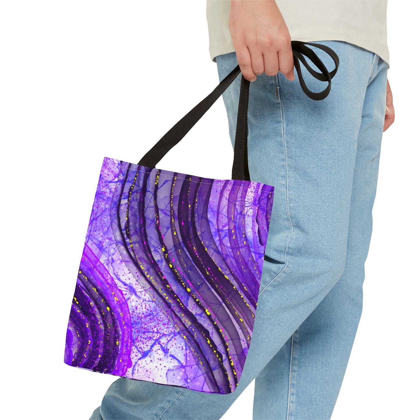 Artistic Purple Tote Bag - Stylish & Colorful Accessory for Every Occasion