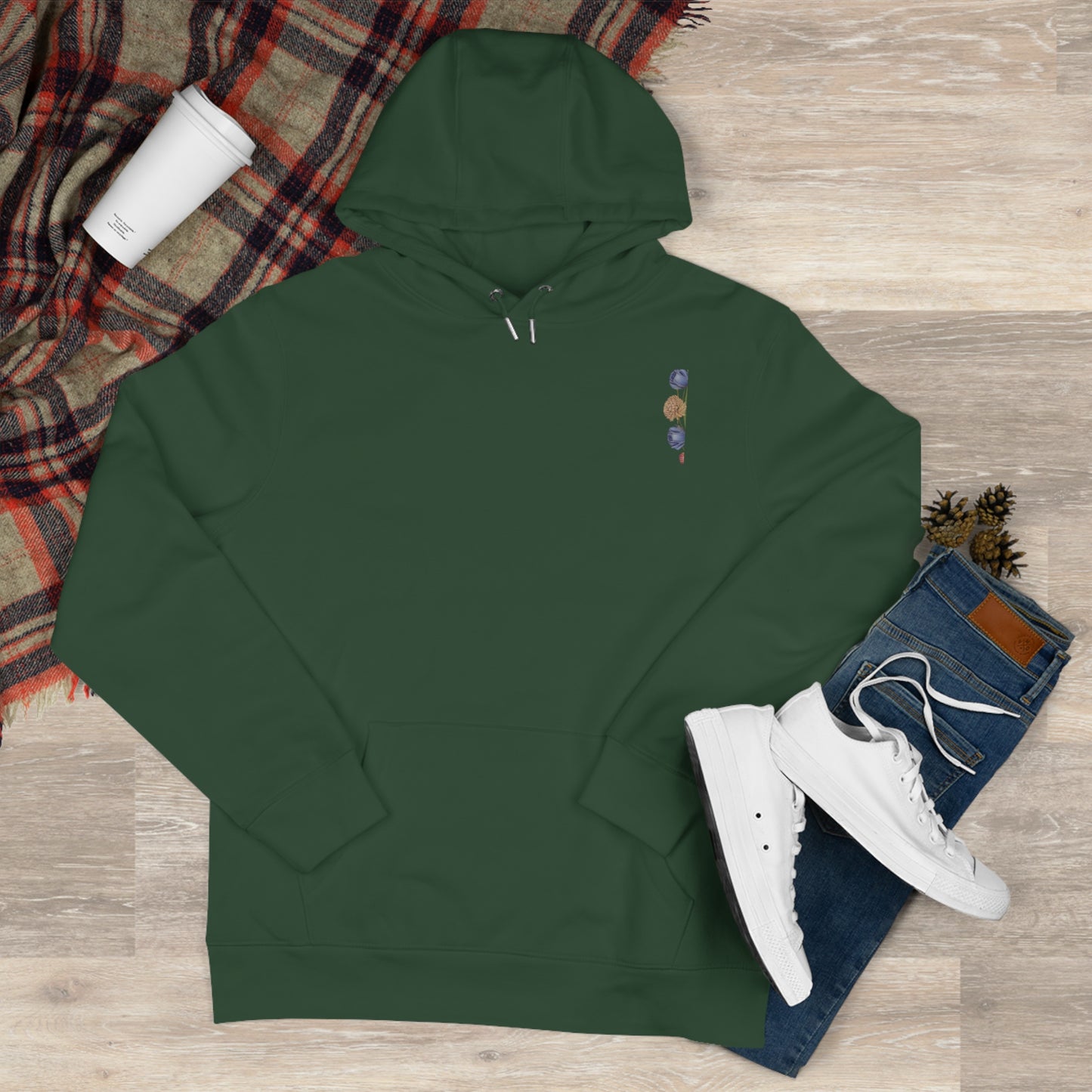 Colorful King Hooded Sweatshirt with Floral Mandala, Comfortable Streetwear, Layering Piece, Casual Wear, Trendy Hoodie