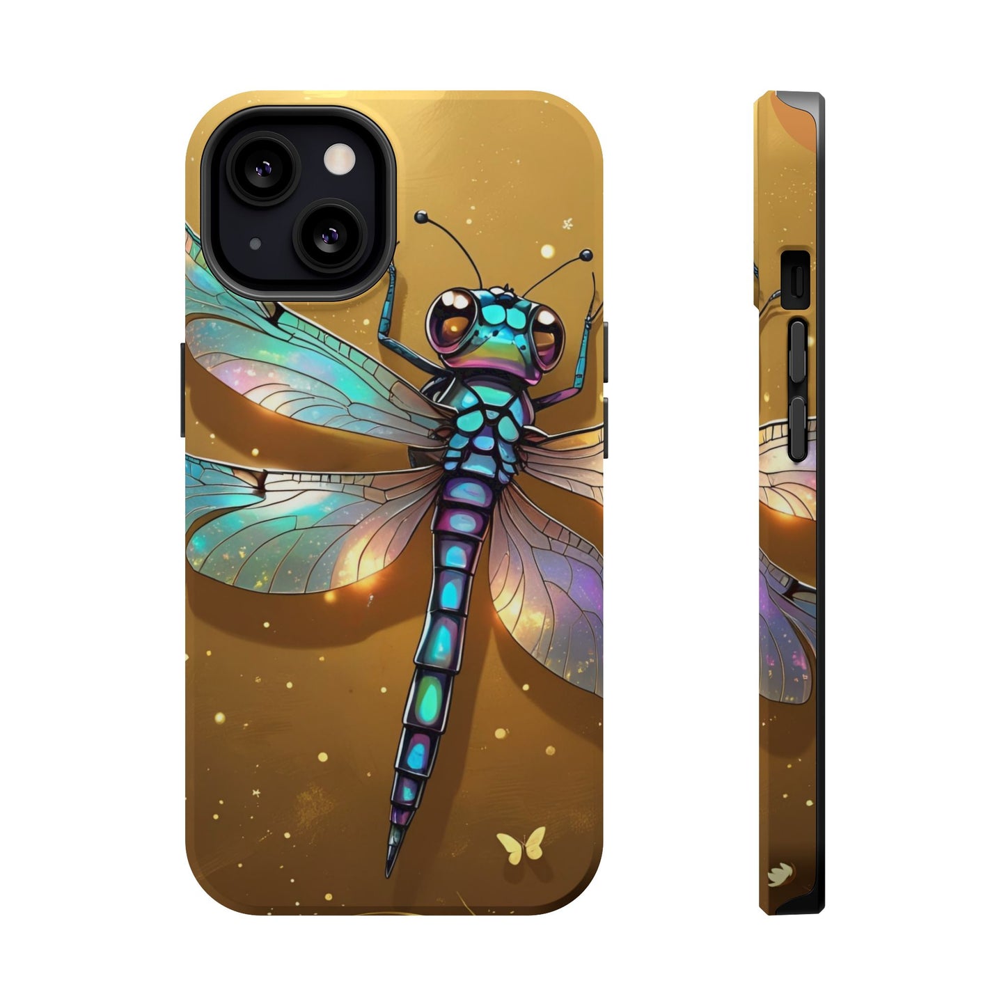 Dragonfly Magnetic Phone Case, Colorful Phone Cover, Gift for Nature Lovers, Unique Phone Accessory, Eco-Friendly Design