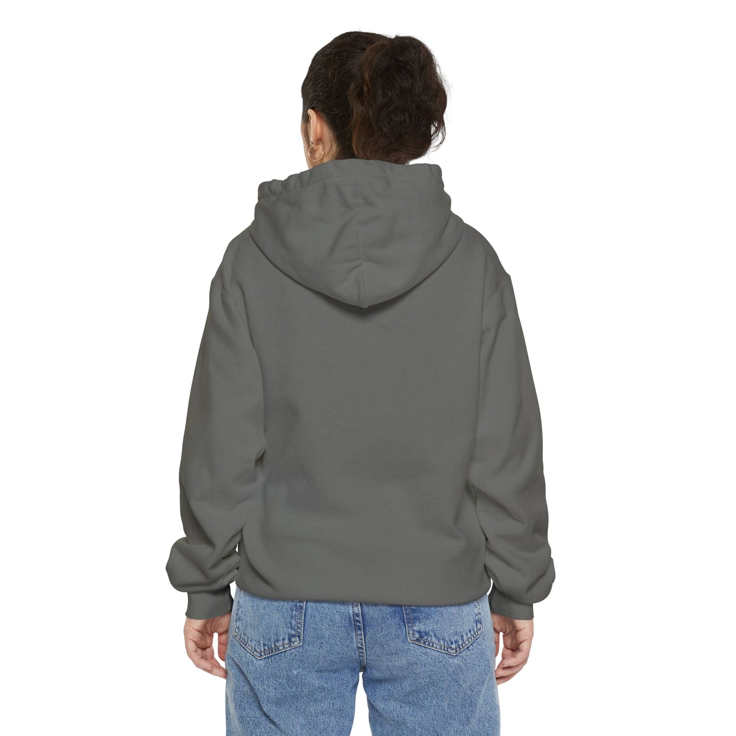 Heart Blossom Garment-Dyed Hoodie | Perfect for Casual Wear & Nature Lovers