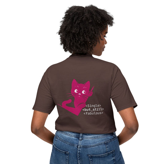 Single but Still Fabulous Cat T-Shirt | HD Cotton™ Tee