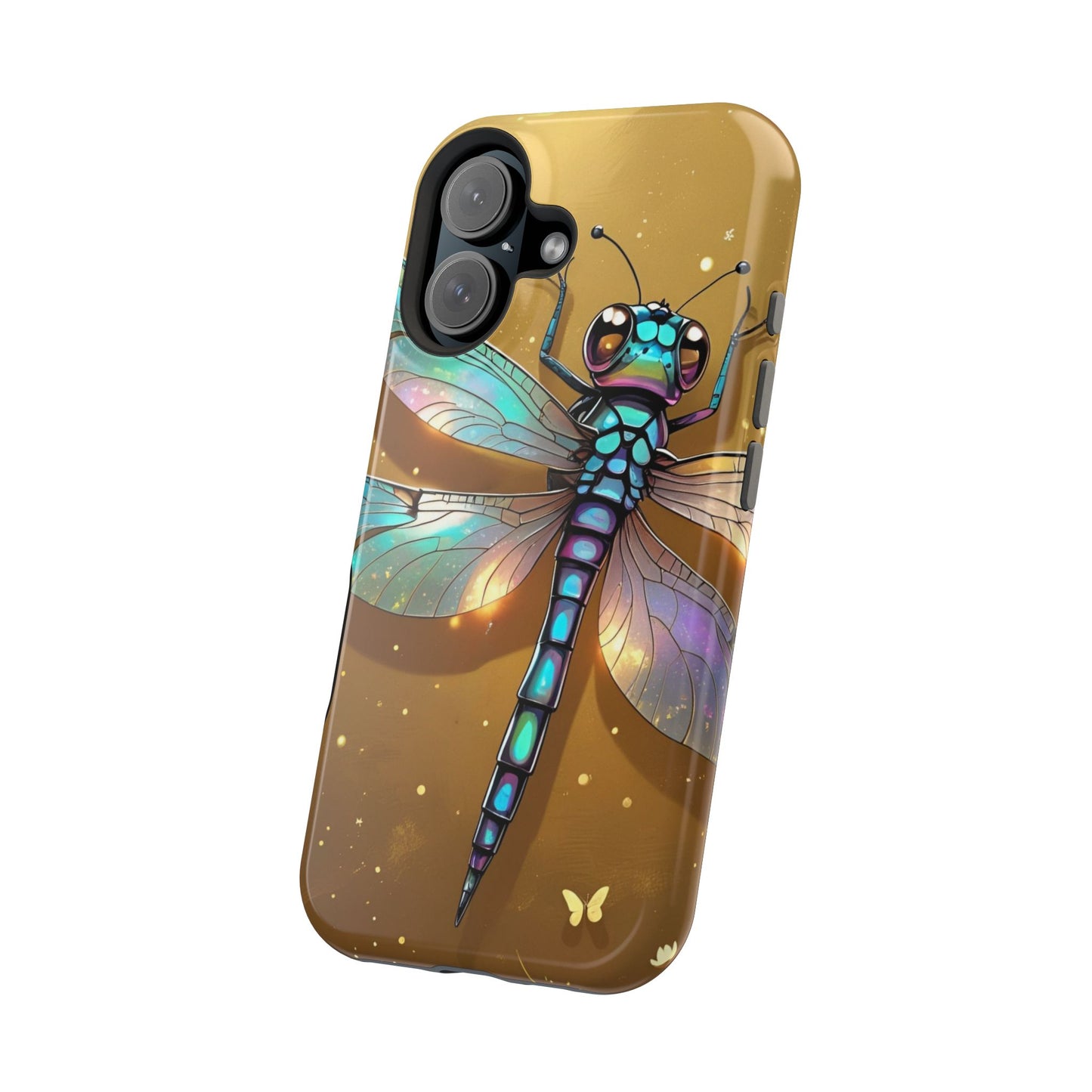 Dragonfly Magnetic Phone Case, Colorful Phone Cover, Gift for Nature Lovers, Unique Phone Accessory, Eco-Friendly Design