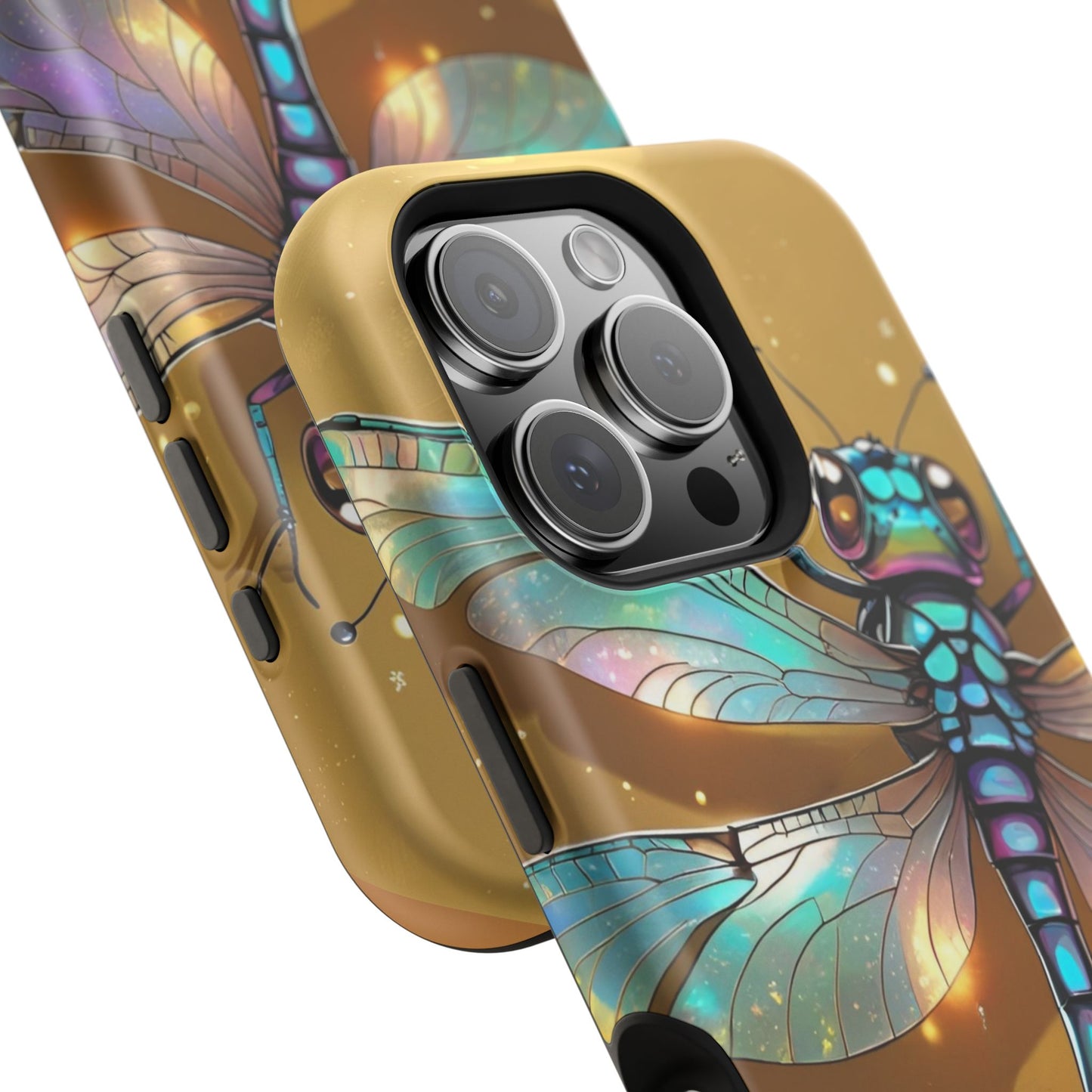 Dragonfly Magnetic Phone Case, Colorful Phone Cover, Gift for Nature Lovers, Unique Phone Accessory, Eco-Friendly Design