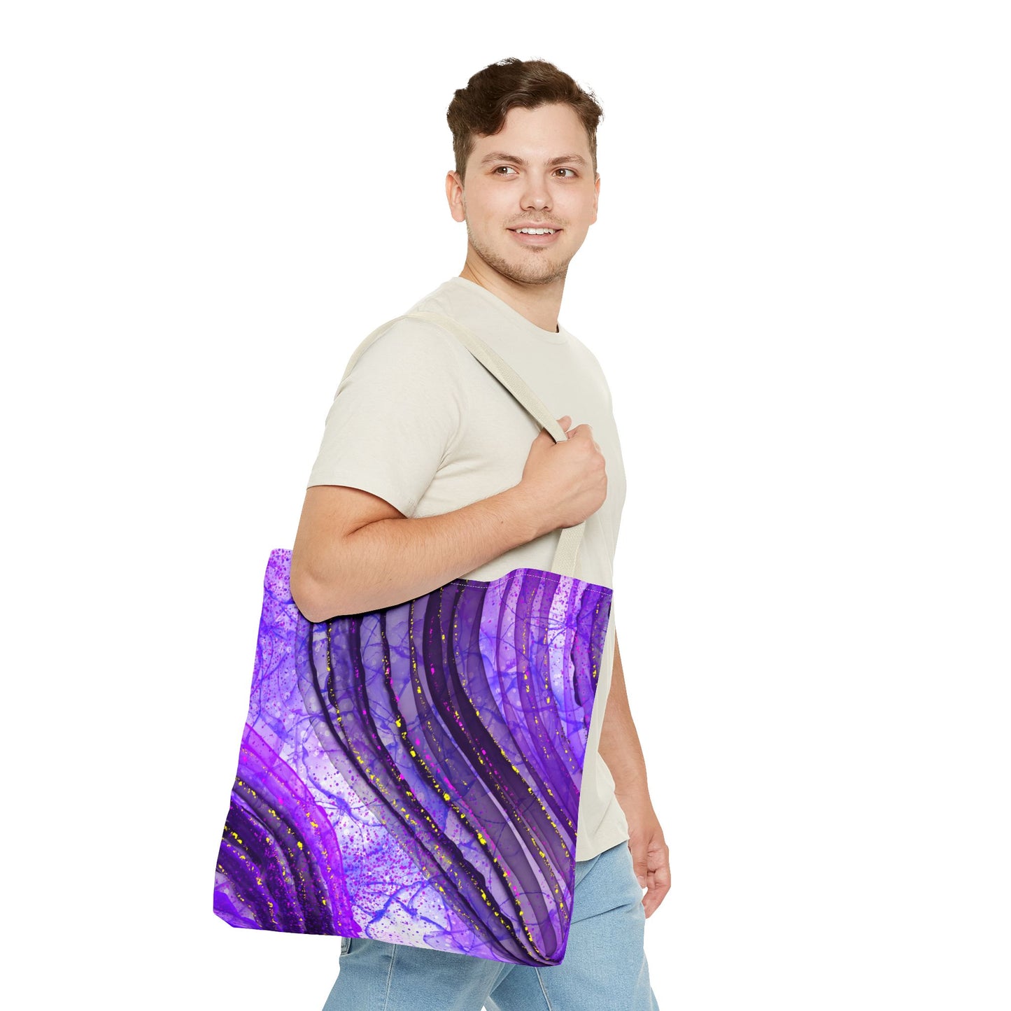 Artistic Purple Tote Bag - Stylish & Colorful Accessory for Every Occasion