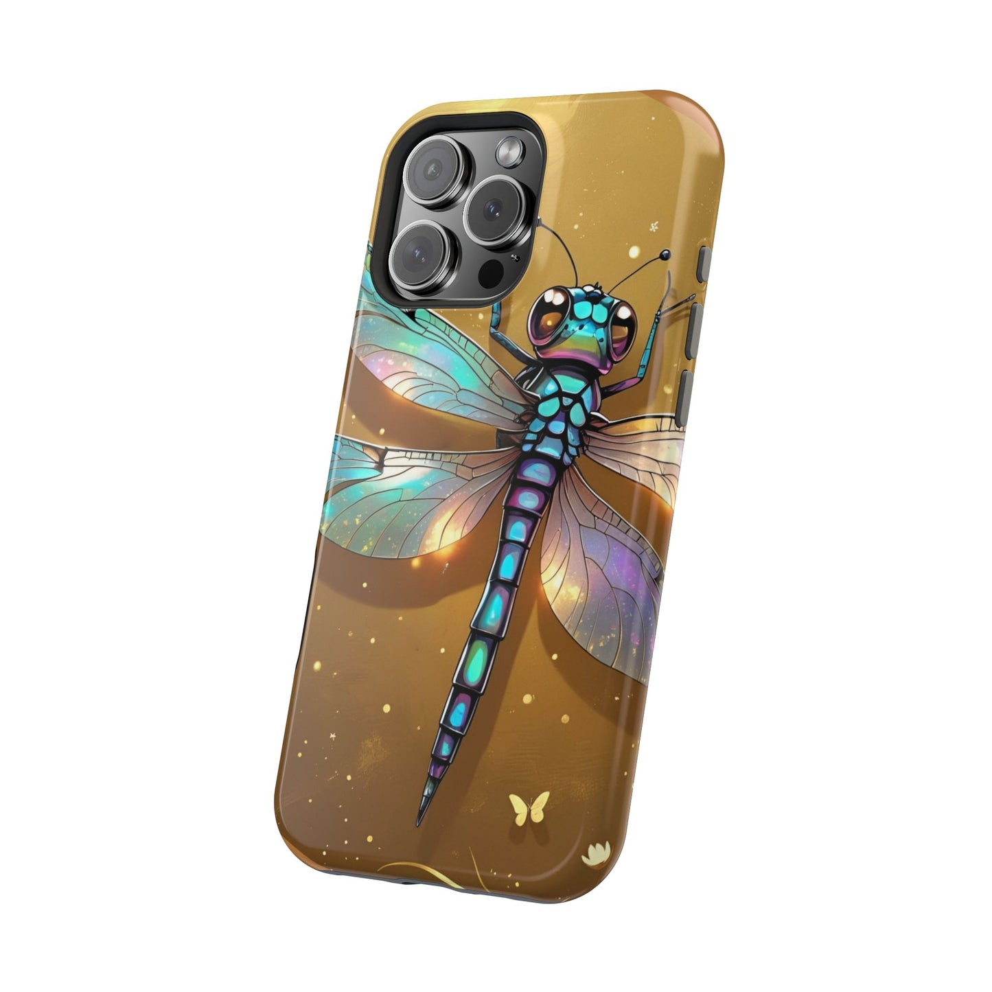 Dragonfly Magnetic Phone Case, Colorful Phone Cover, Gift for Nature Lovers, Unique Phone Accessory, Eco-Friendly Design
