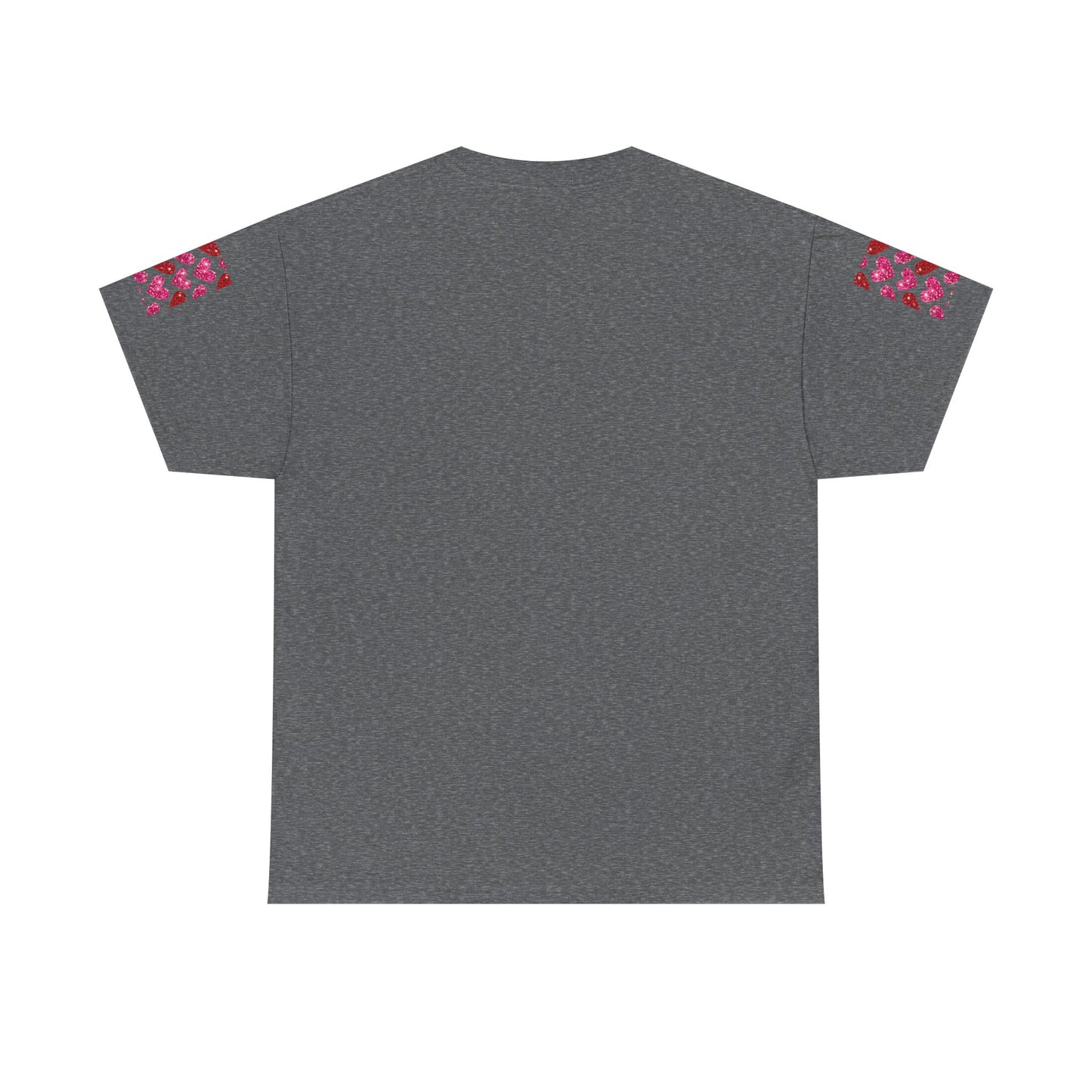 Sparkling Hearts Cotton Tee - Perfect for Valentine's Day & Love Celebrations