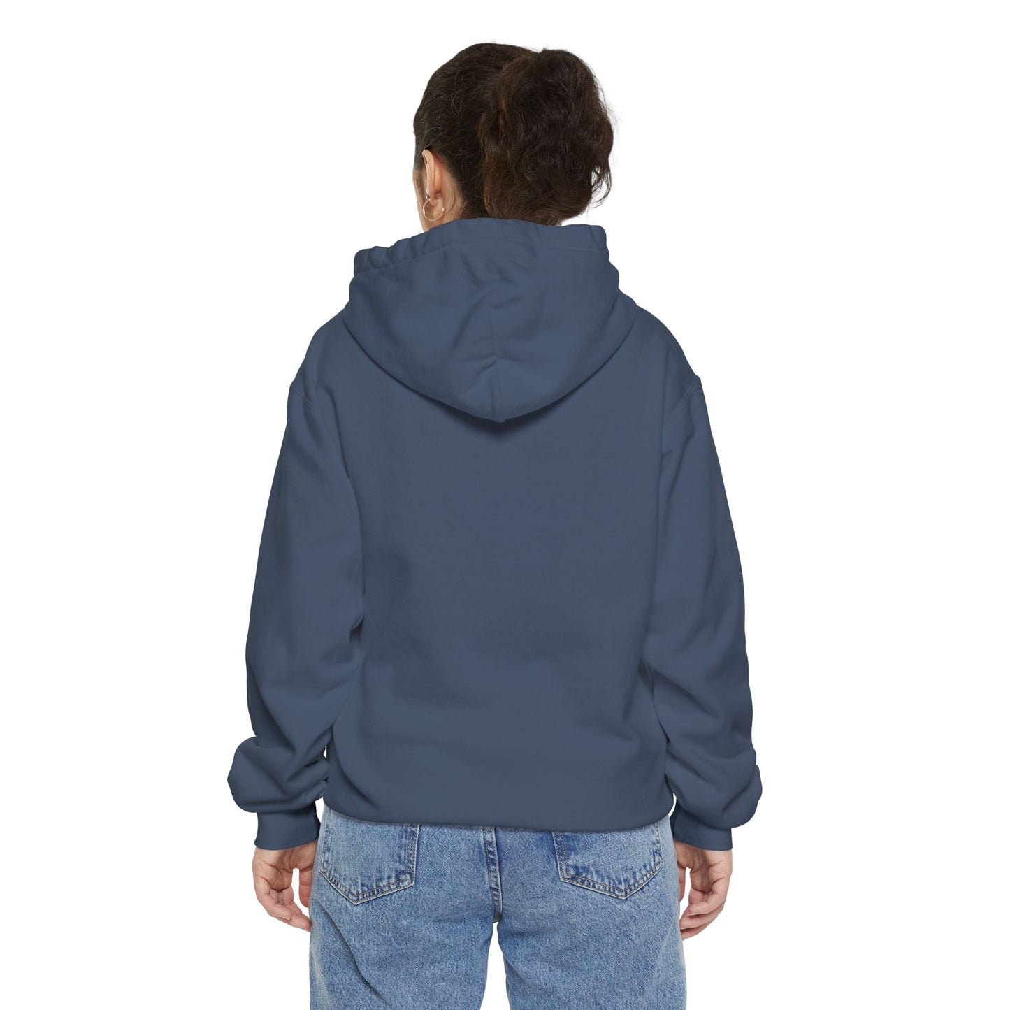 Heart Blossom Garment-Dyed Hoodie | Perfect for Casual Wear & Nature Lovers