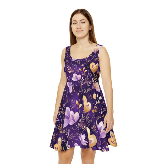 Chic Floral Women's Skater Dress - Perfect for Spring Celebrations