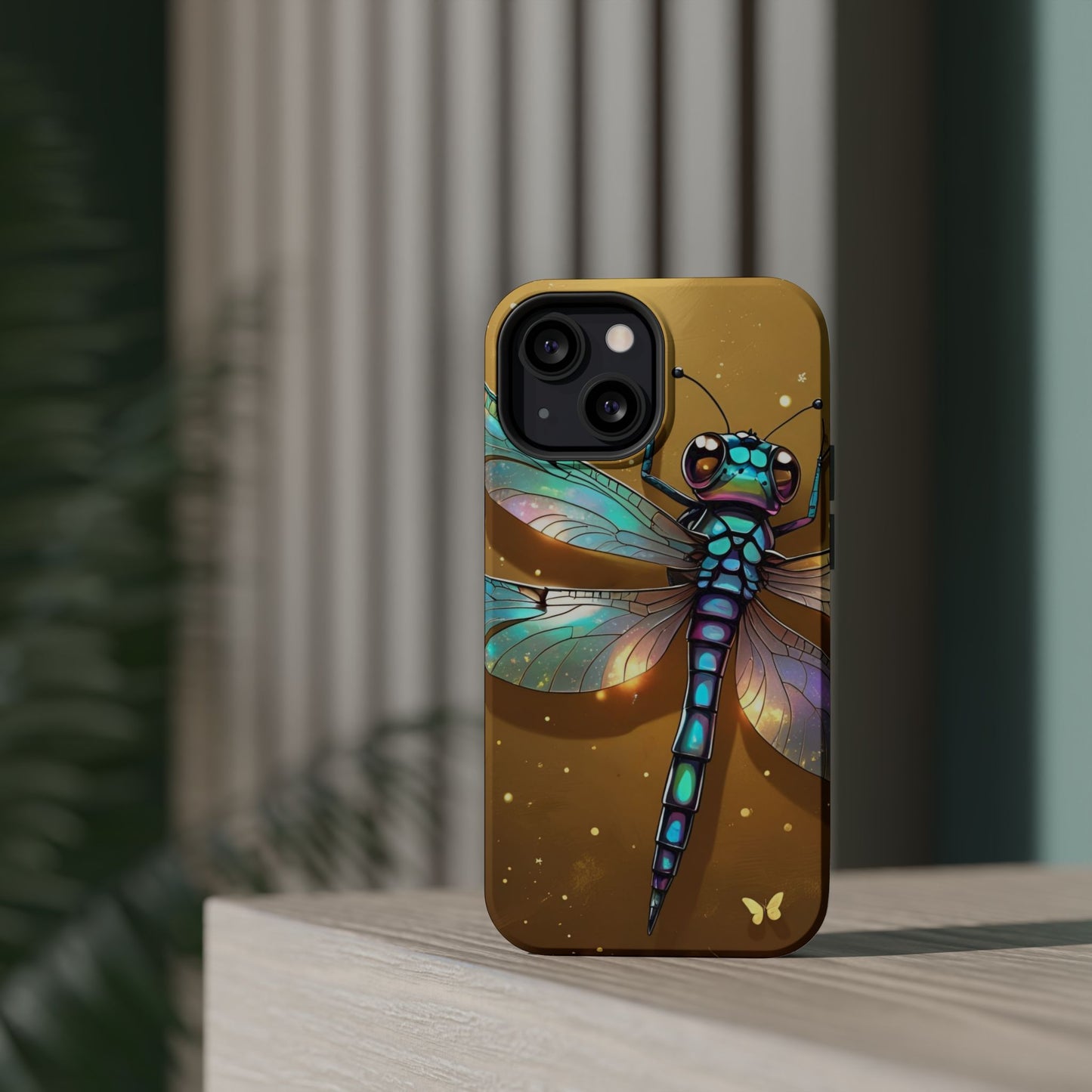 Dragonfly Magnetic Phone Case, Colorful Phone Cover, Gift for Nature Lovers, Unique Phone Accessory, Eco-Friendly Design