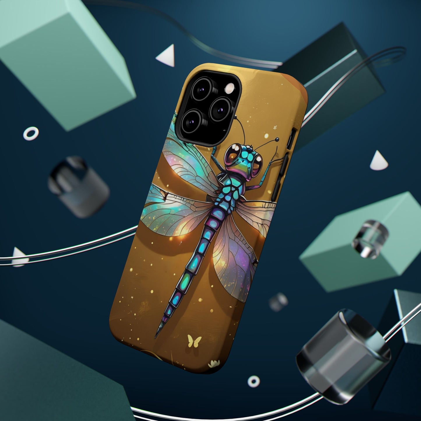 Dragonfly Magnetic Phone Case, Colorful Phone Cover, Gift for Nature Lovers, Unique Phone Accessory, Eco-Friendly Design