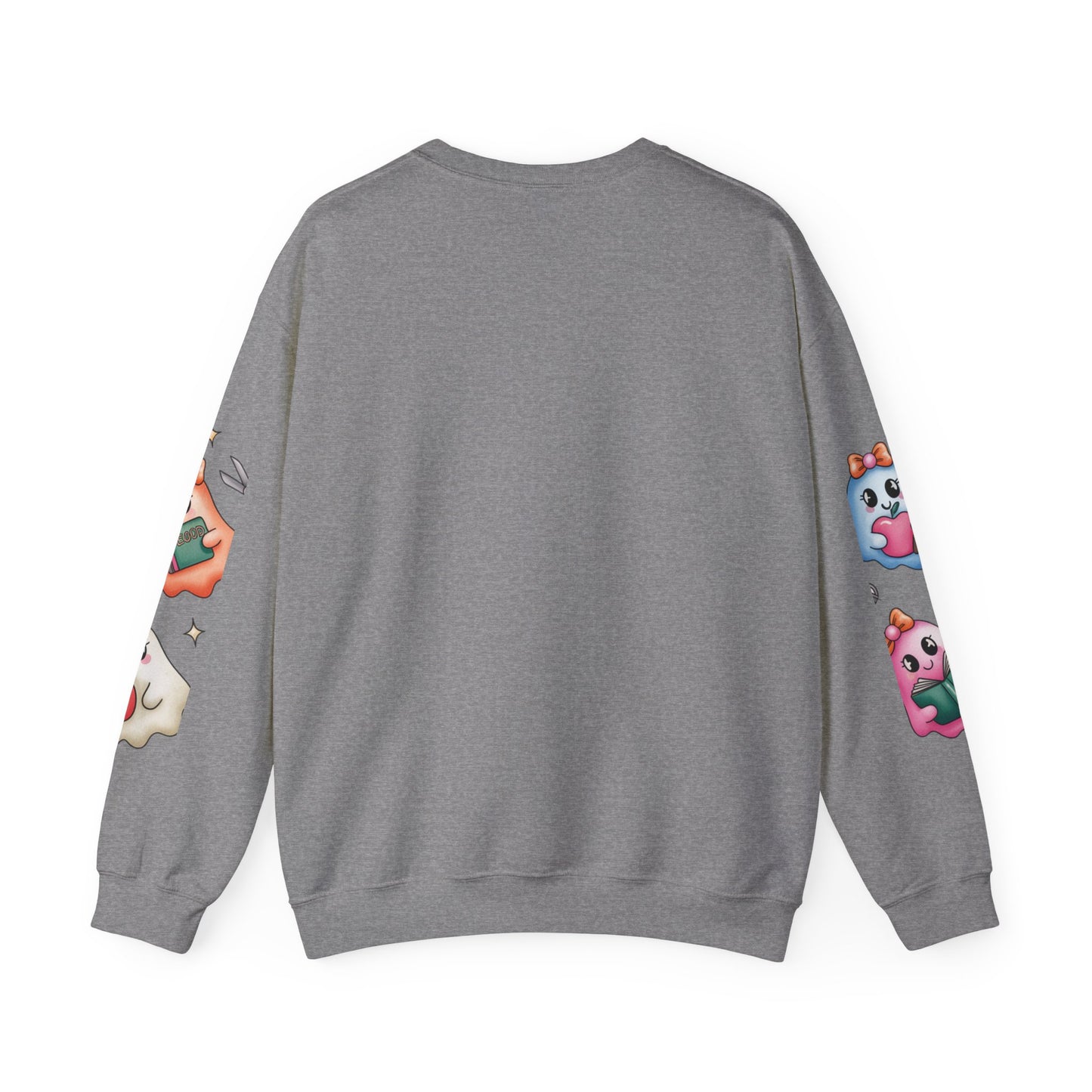 Cute Ghosts Women Crewneck Sweatshirt, Cozy Halloween Apparel, Spooky Season Outfit, Gift for Ghost Lovers, Funny Sweatshirt for Fall