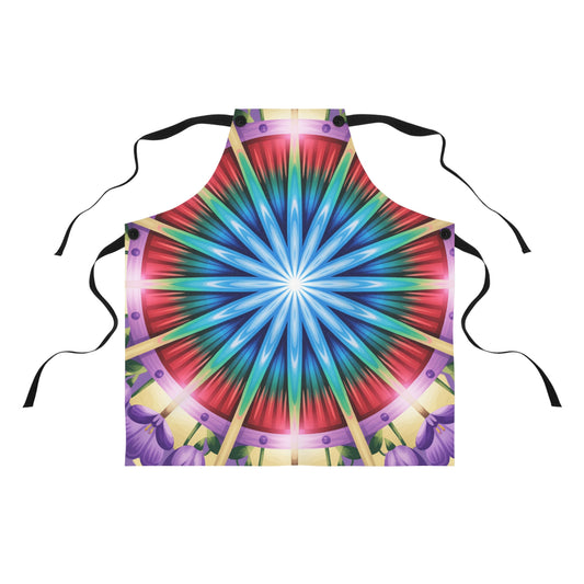Colorful Artistic Apron for Creative Cooking, Vibrant Kitchen Gift, Unique Culinary Apparel, Perfect for Holiday Baking, Artsy Cooking Gift