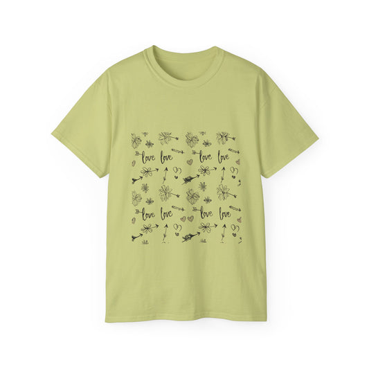 Love Floral Ultra Cotton Tee - Cute & Comfortable Shirt for Every Occasion