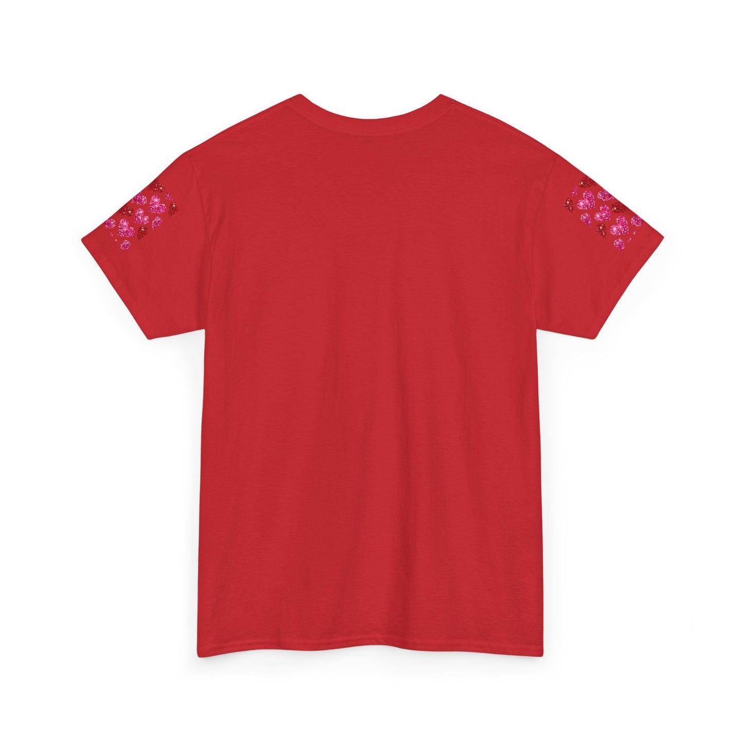 Sparkling Hearts Cotton Tee - Perfect for Valentine's Day & Love Celebrations