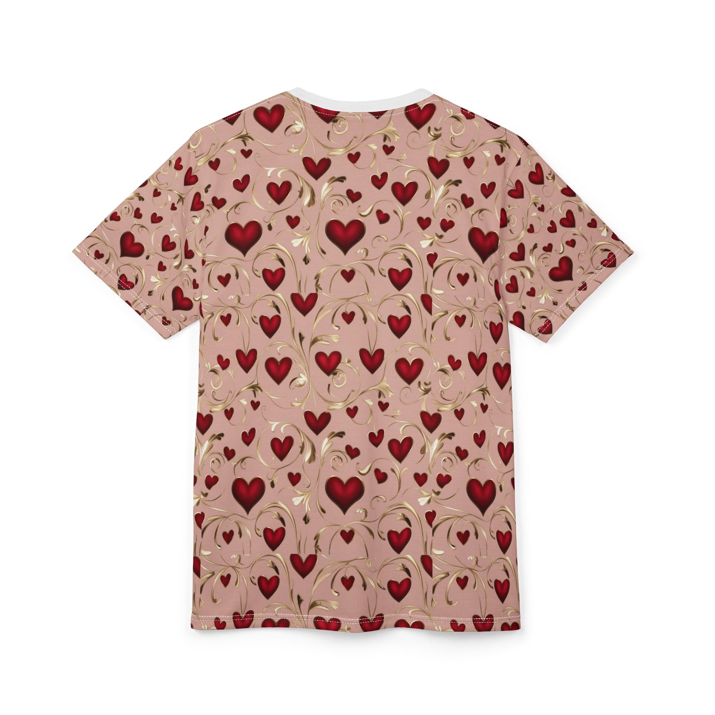 Valentine's Day Heart Pattern Tee - Romantic and Playful Design