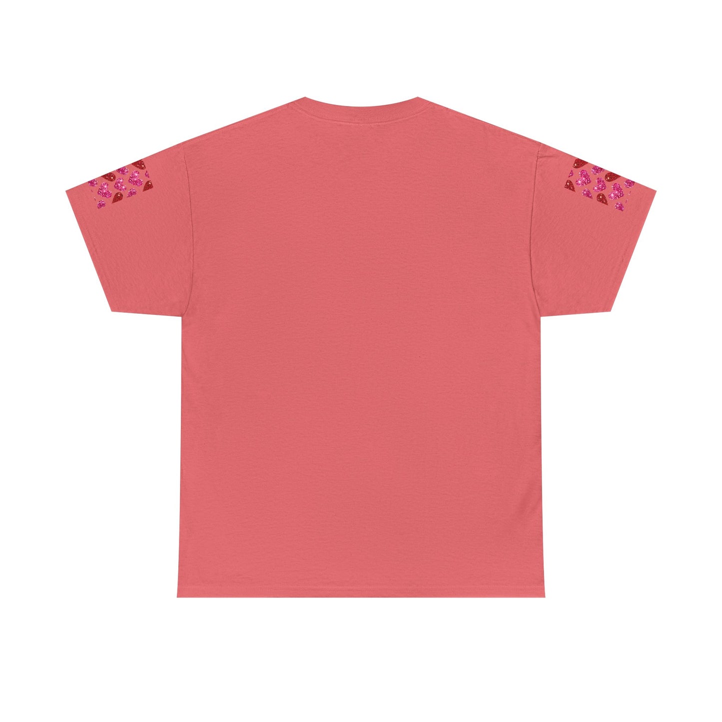 Sparkling Hearts Cotton Tee - Perfect for Valentine's Day & Love Celebrations