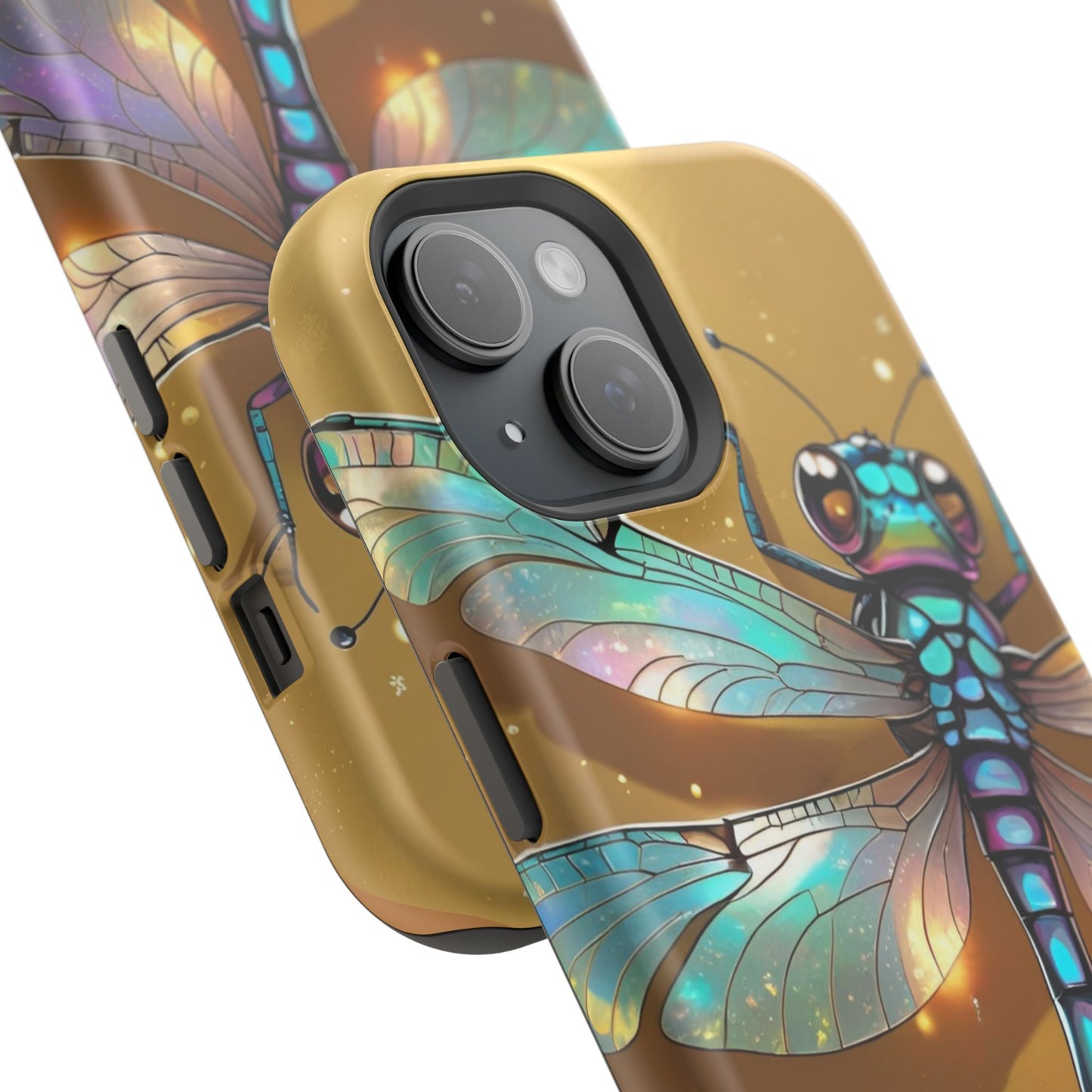Dragonfly Magnetic Phone Case, Colorful Phone Cover, Gift for Nature Lovers, Unique Phone Accessory, Eco-Friendly Design