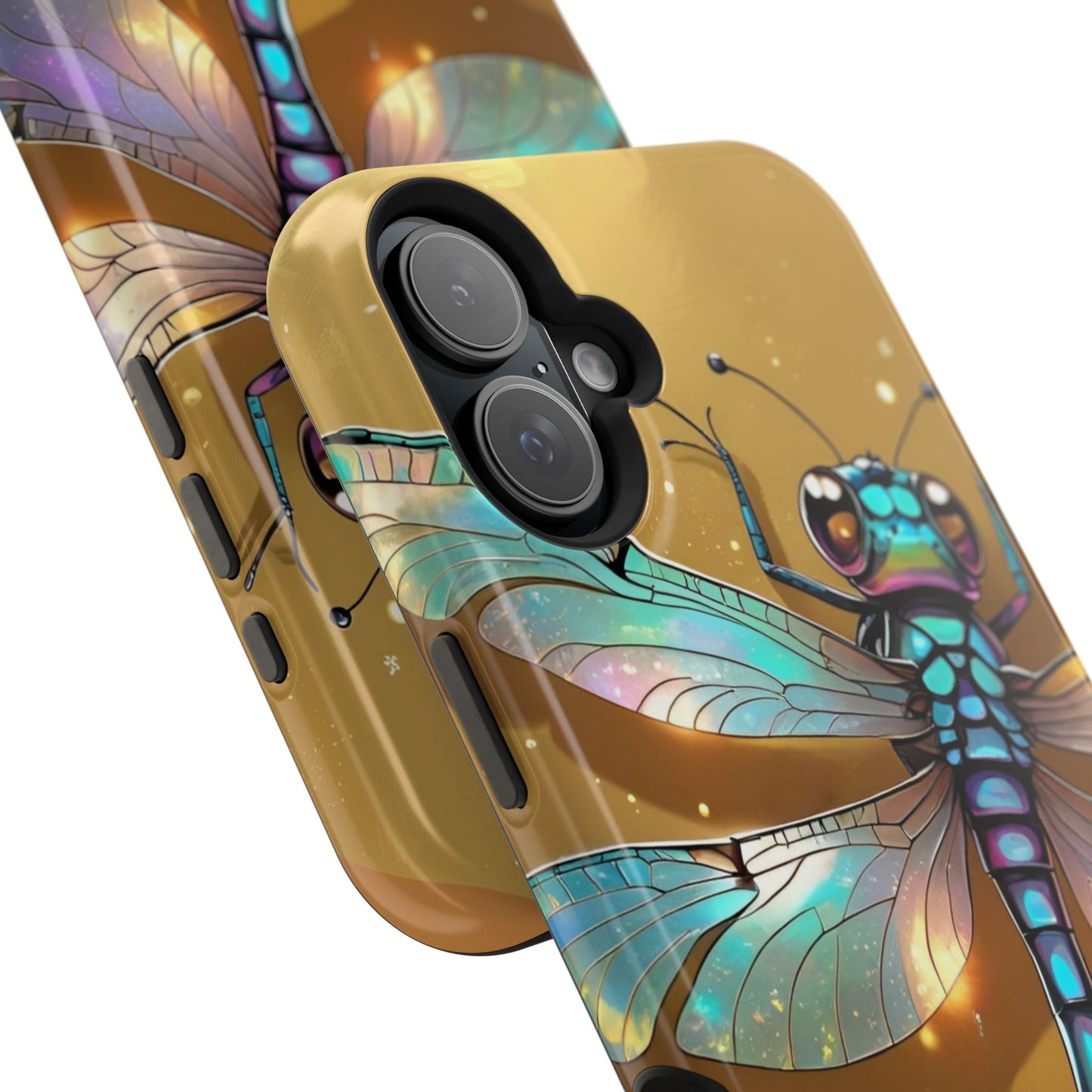Dragonfly Magnetic Phone Case, Colorful Phone Cover, Gift for Nature Lovers, Unique Phone Accessory, Eco-Friendly Design