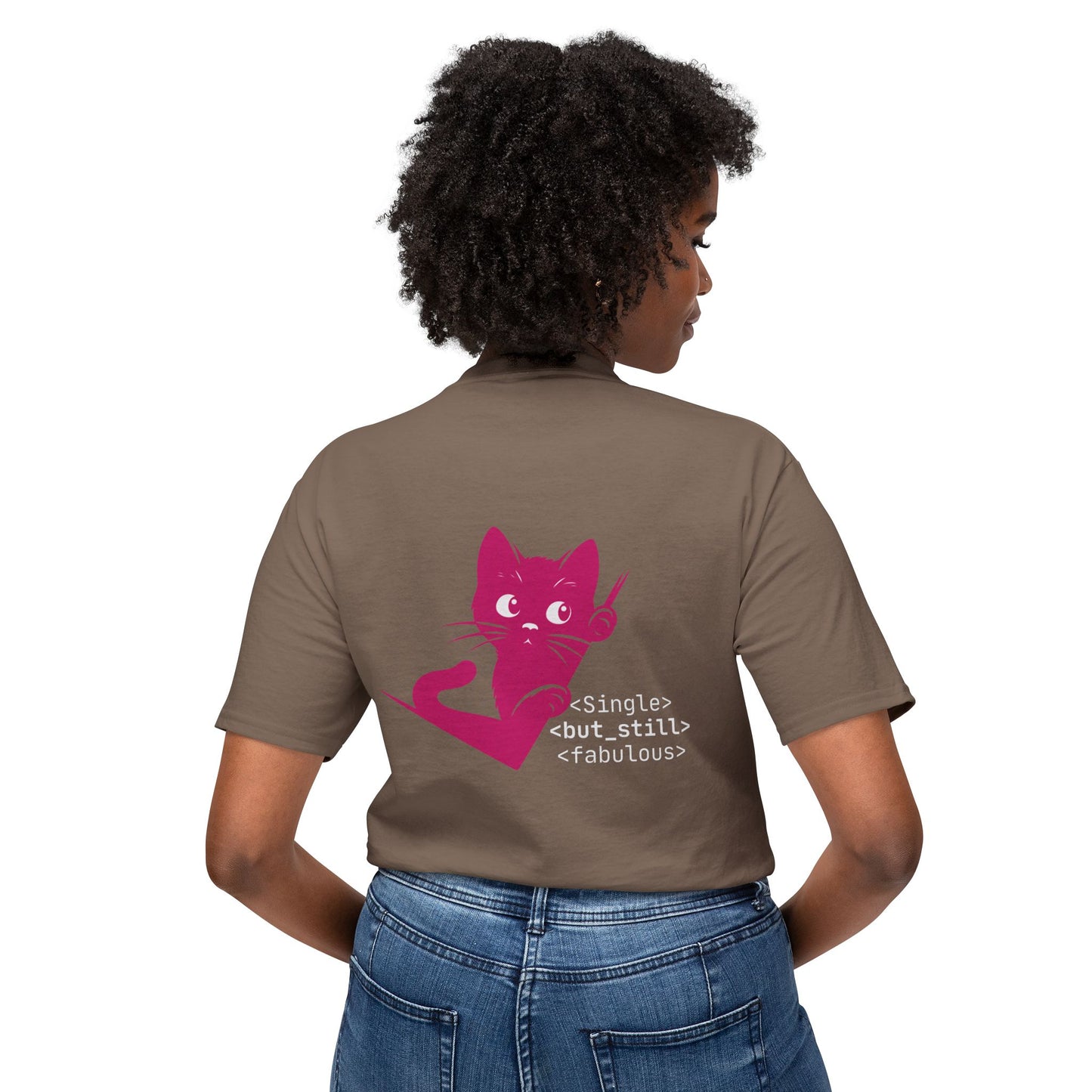Single but Still Fabulous Cat T-Shirt | HD Cotton™ Tee