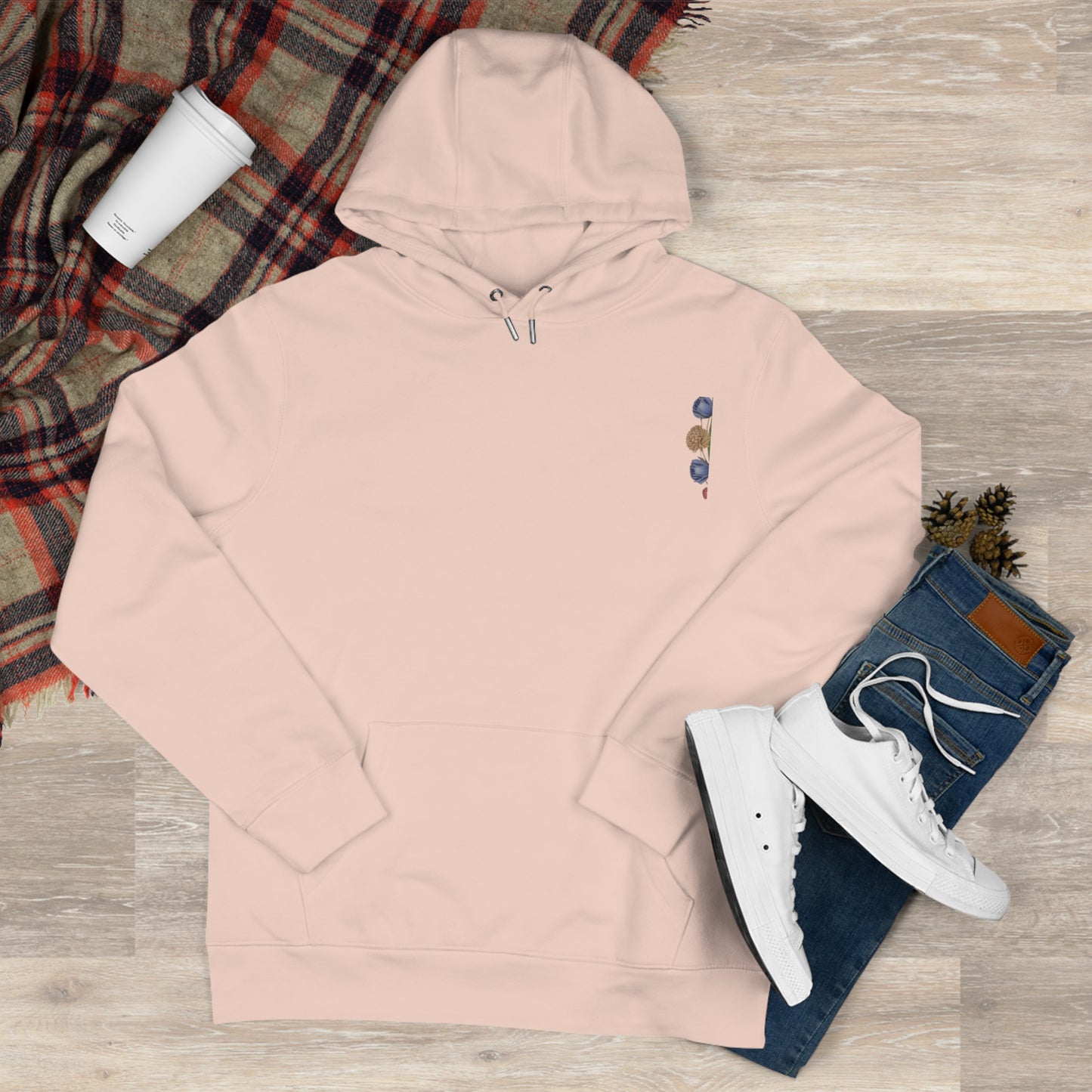 Colorful King Hooded Sweatshirt with Floral Mandala, Comfortable Streetwear, Layering Piece, Casual Wear, Trendy Hoodie