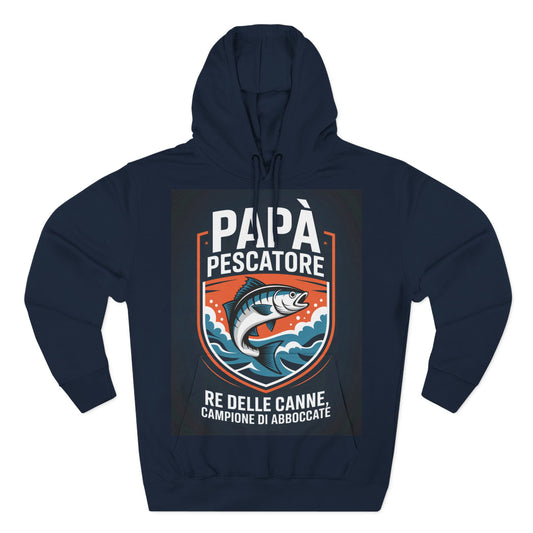 Fishing Dad Fleece Hoodie - Perfect Gift for Pescatore Lovers, Cozy Pullover for Fathers Day, Fishing Enthusiasts, Casual Wear, [...]