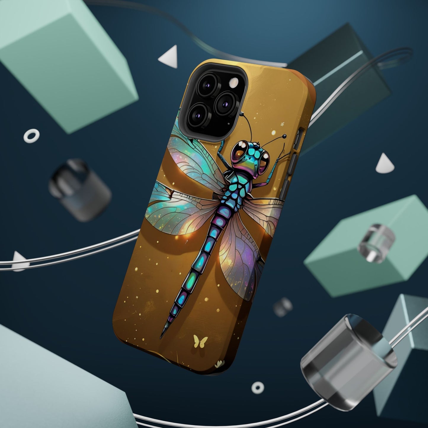 Dragonfly Magnetic Phone Case, Colorful Phone Cover, Gift for Nature Lovers, Unique Phone Accessory, Eco-Friendly Design