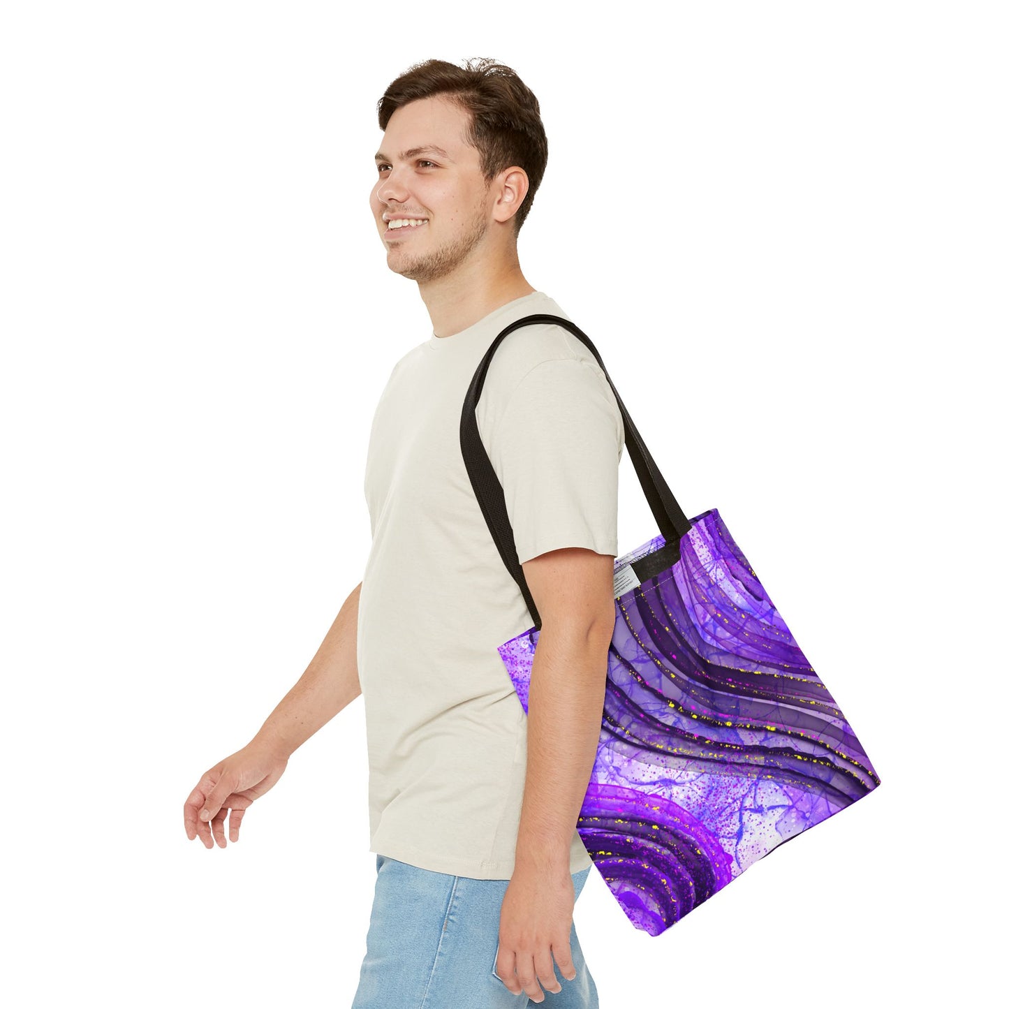 Artistic Purple Tote Bag - Stylish & Colorful Accessory for Every Occasion