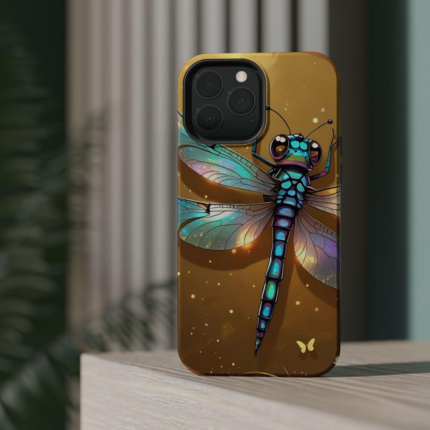 Dragonfly Magnetic Phone Case, Colorful Phone Cover, Gift for Nature Lovers, Unique Phone Accessory, Eco-Friendly Design