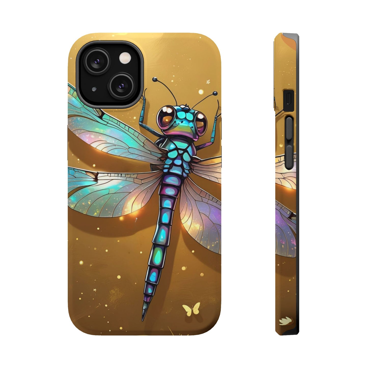 Dragonfly Magnetic Phone Case, Colorful Phone Cover, Gift for Nature Lovers, Unique Phone Accessory, Eco-Friendly Design
