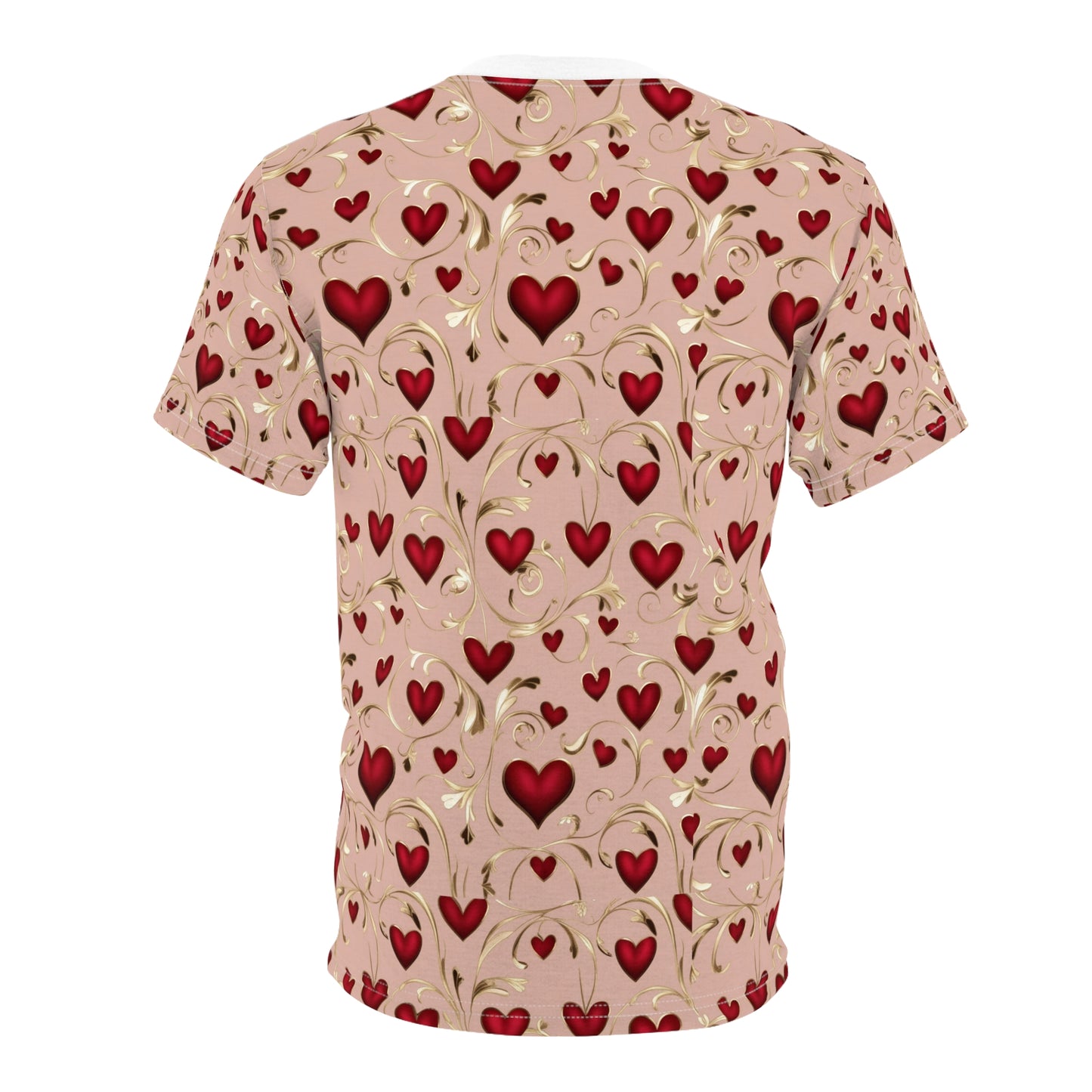 Valentine's Day Heart Pattern Tee - Romantic and Playful Design